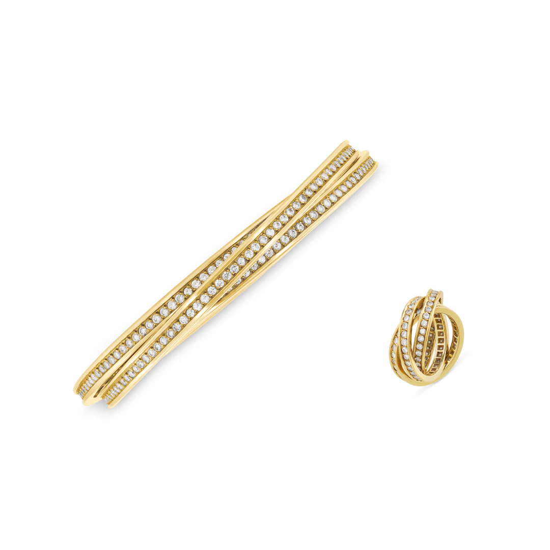 Cartier Set of Diamond 'Trinity' Jewelry