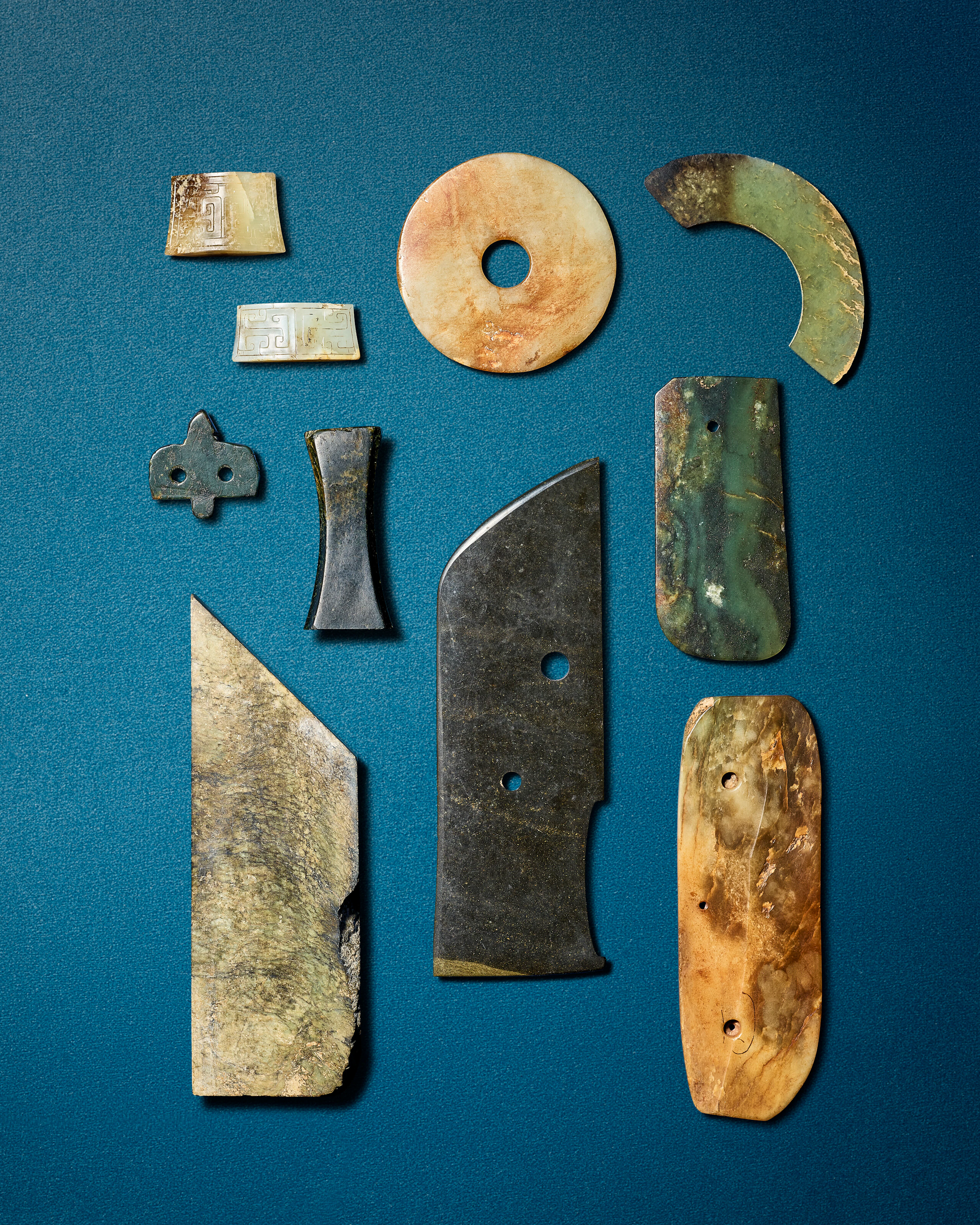 A Group of Thirty-Two Archaic and Archaistic Jades