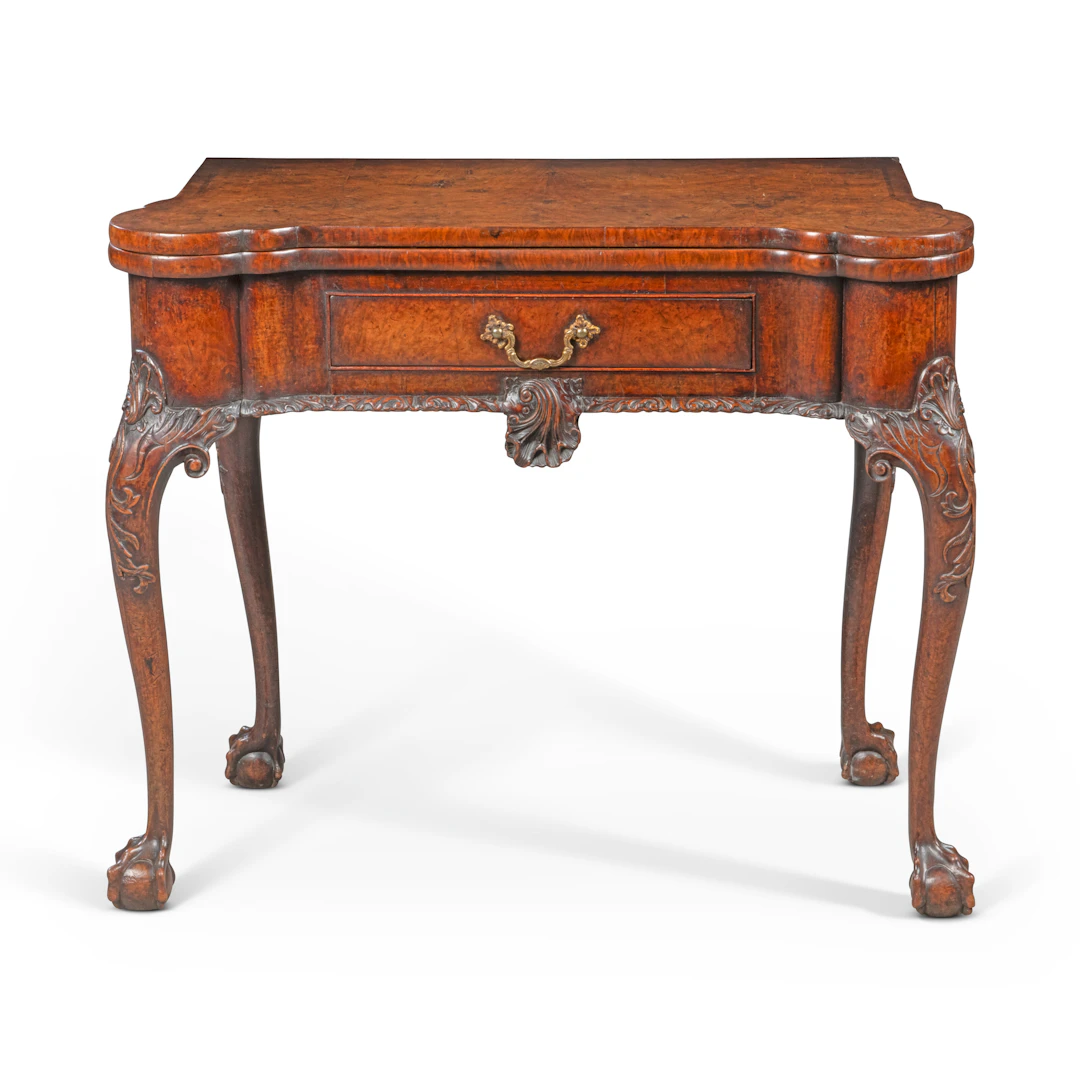 A George Ii Walnut Card-Table