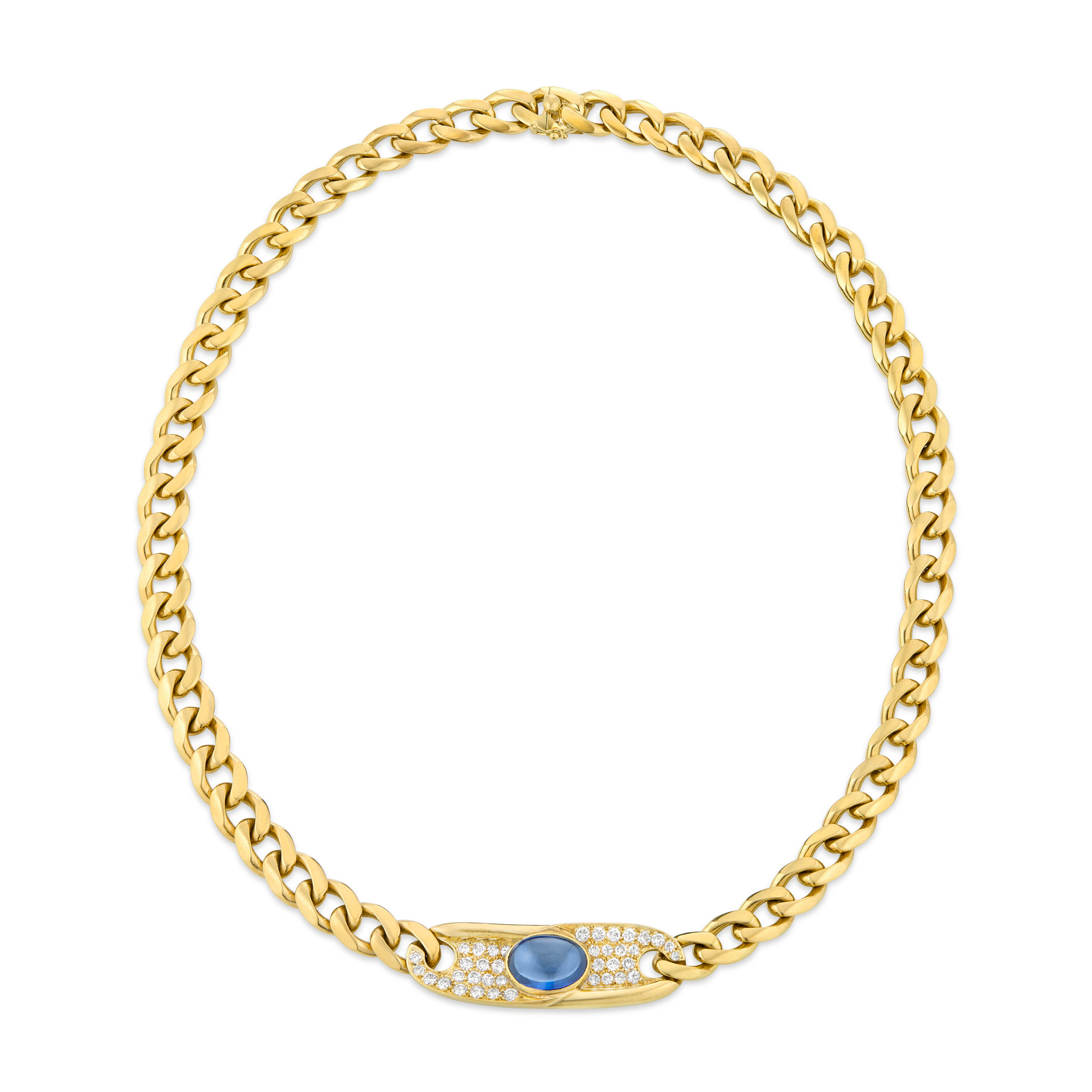 Bulgari Sapphire and Diamond Necklace