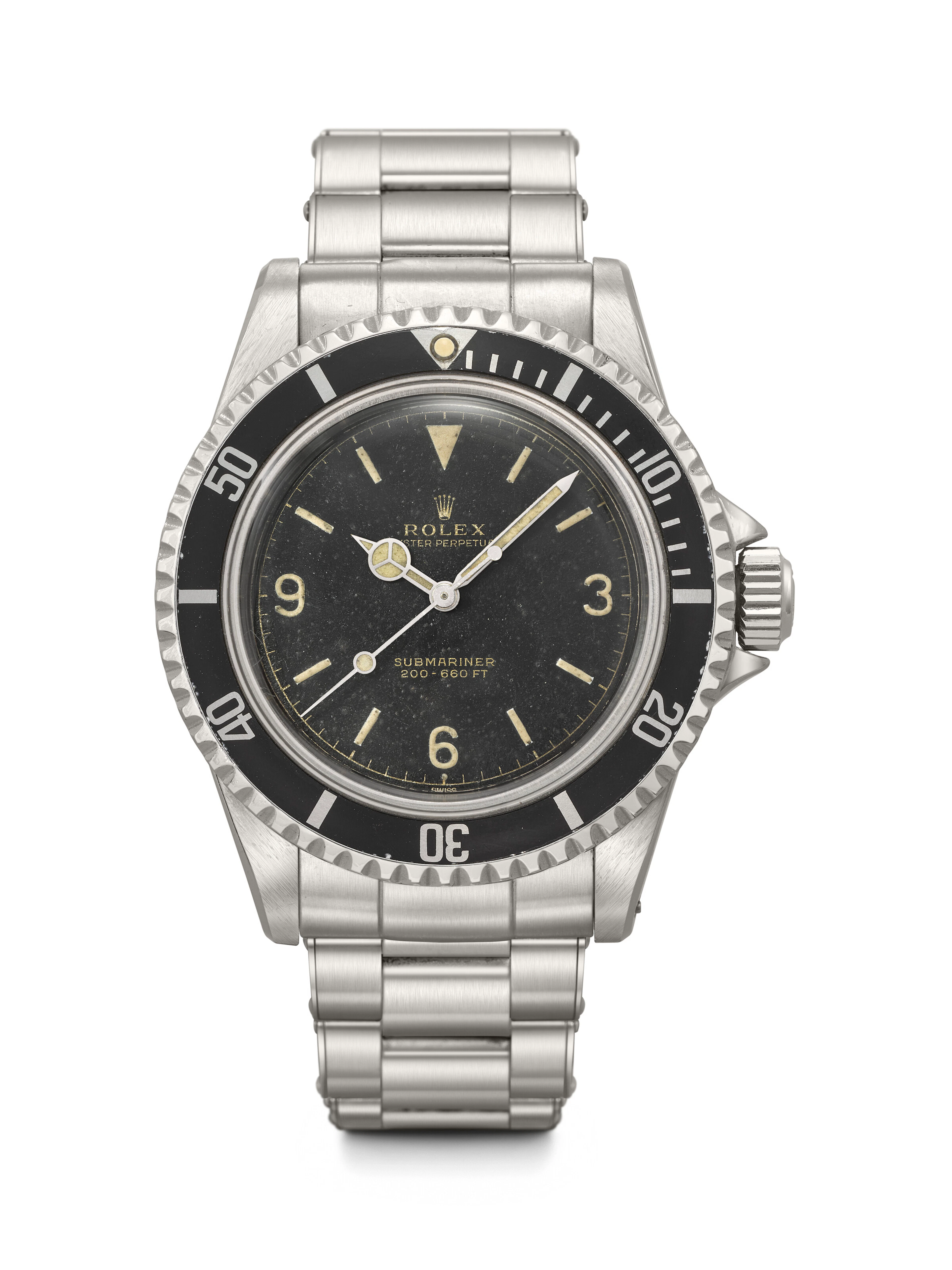 ROLEX. A VERY RARE AND EARLY STAINLESS STEEL AUTOMATIC WRISTWATCH