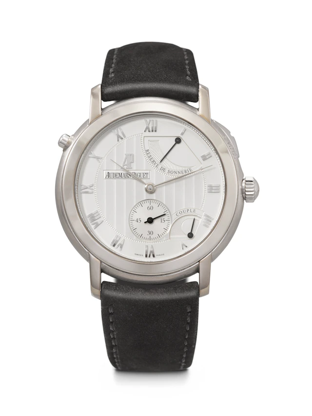 Audemars Piguet. An Extremely Rare and Attractive 18K White Gold Grande