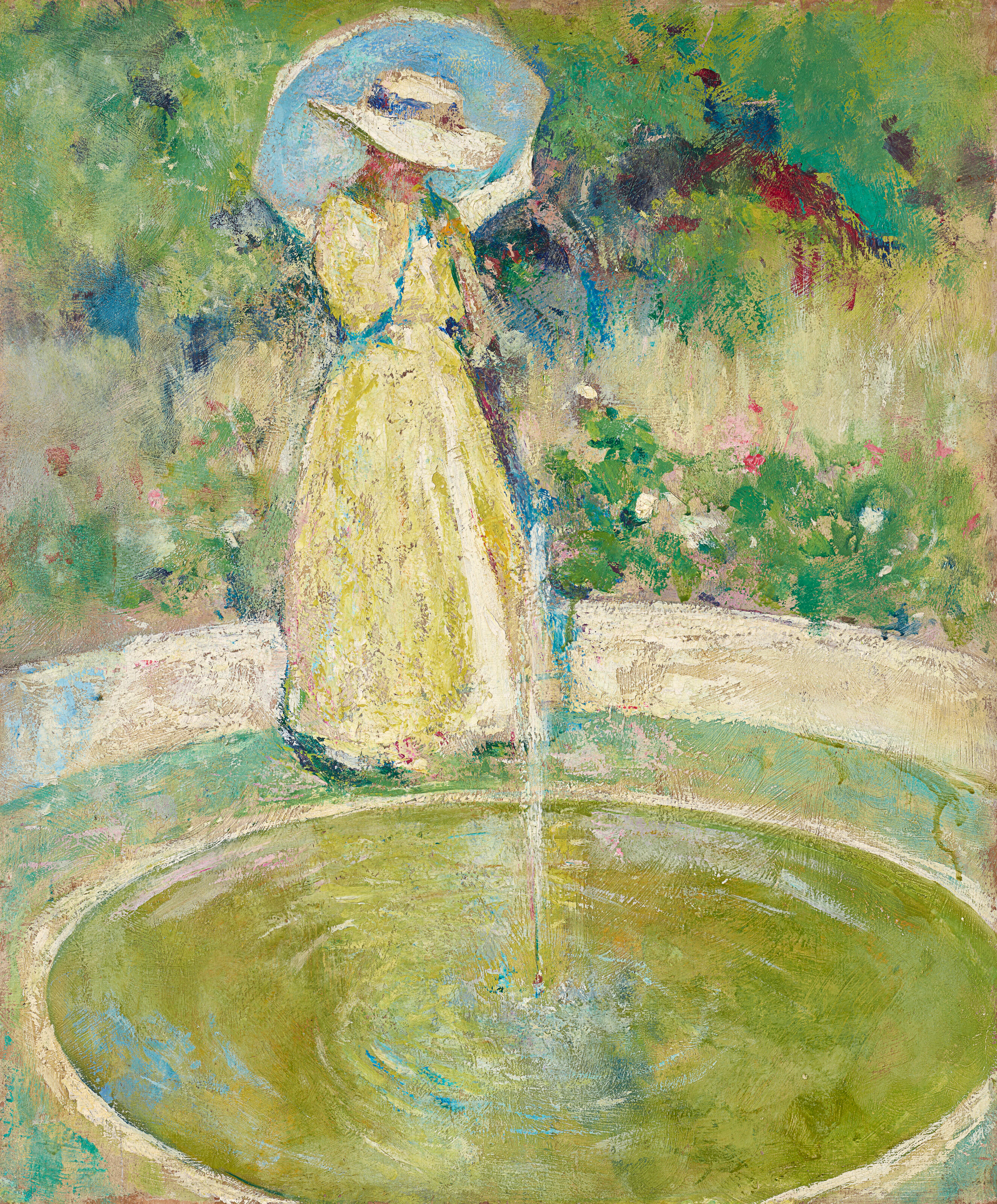 CHARLES WEBSTER HAWTHORNE (1872-1930) The Fountain