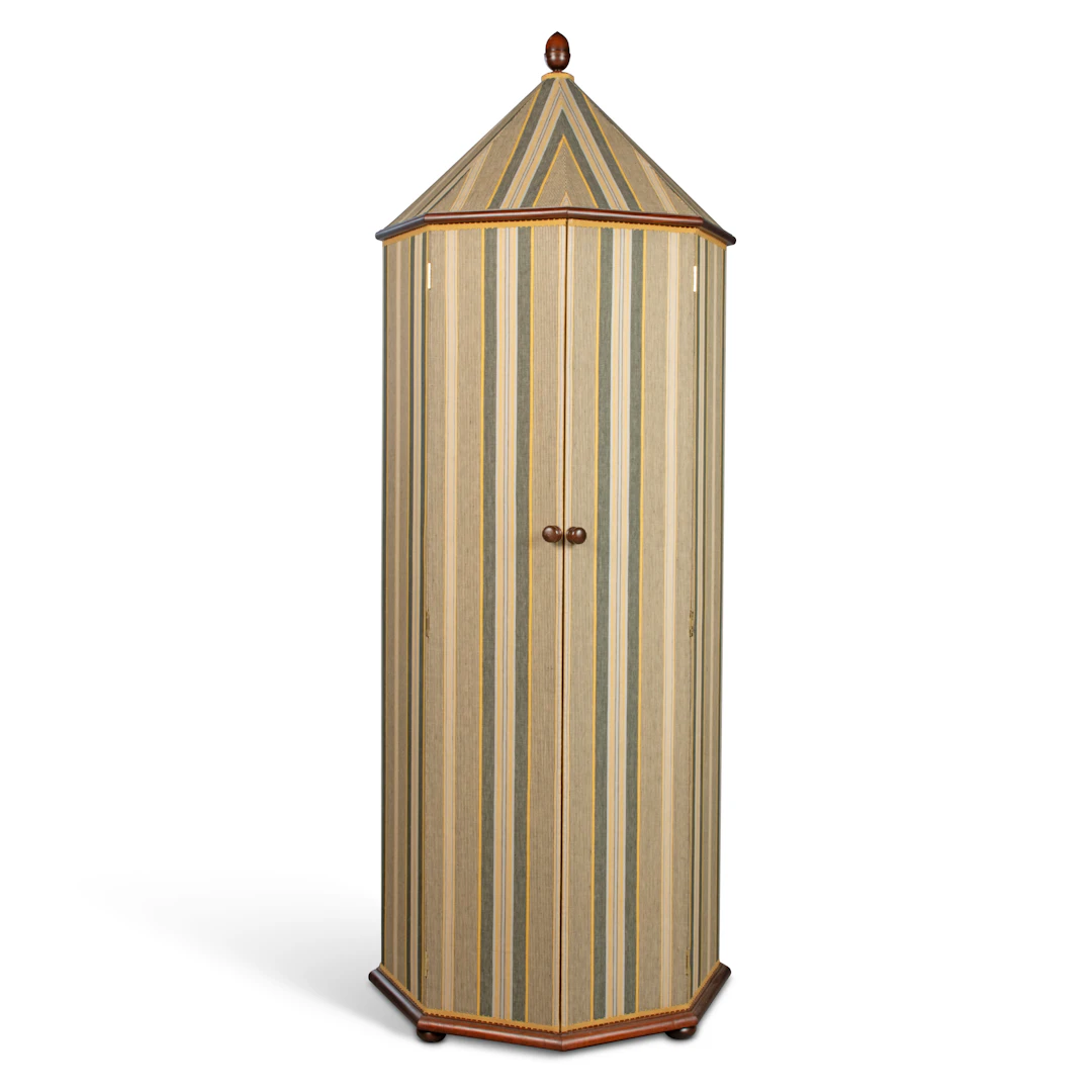 A Tented Hexagonal Wardrobe