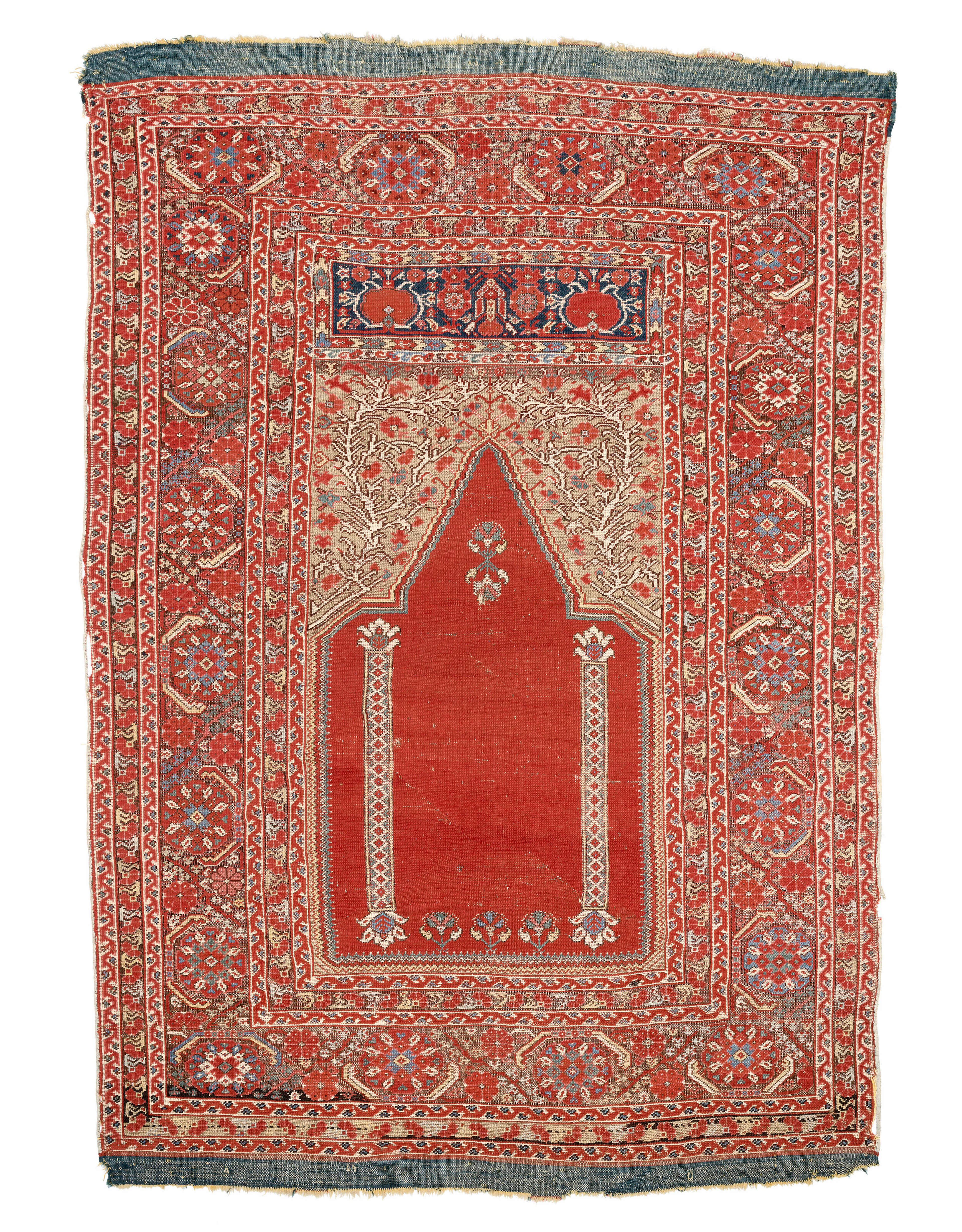 A Ghiordes Prayer Rug