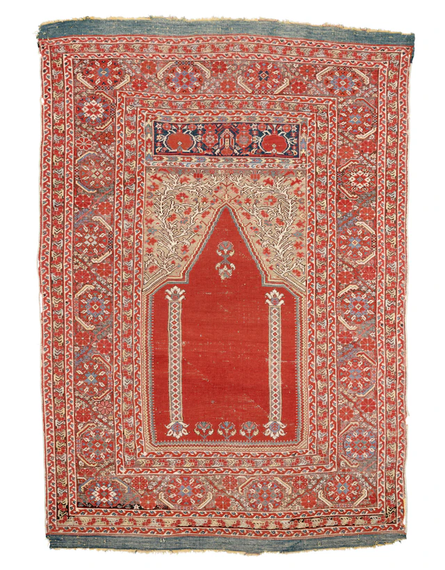 A Ghiordes Prayer Rug