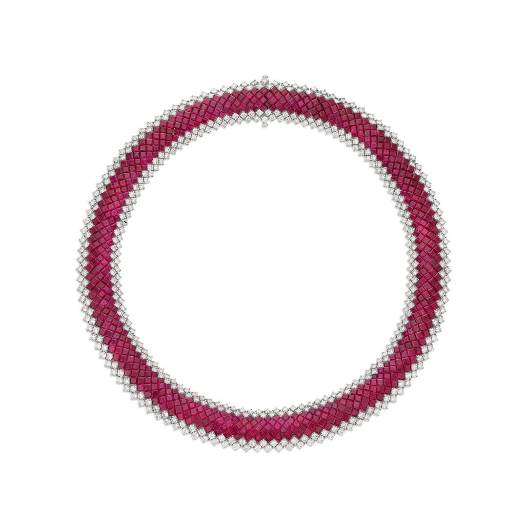 Ruby and Diamond Necklace