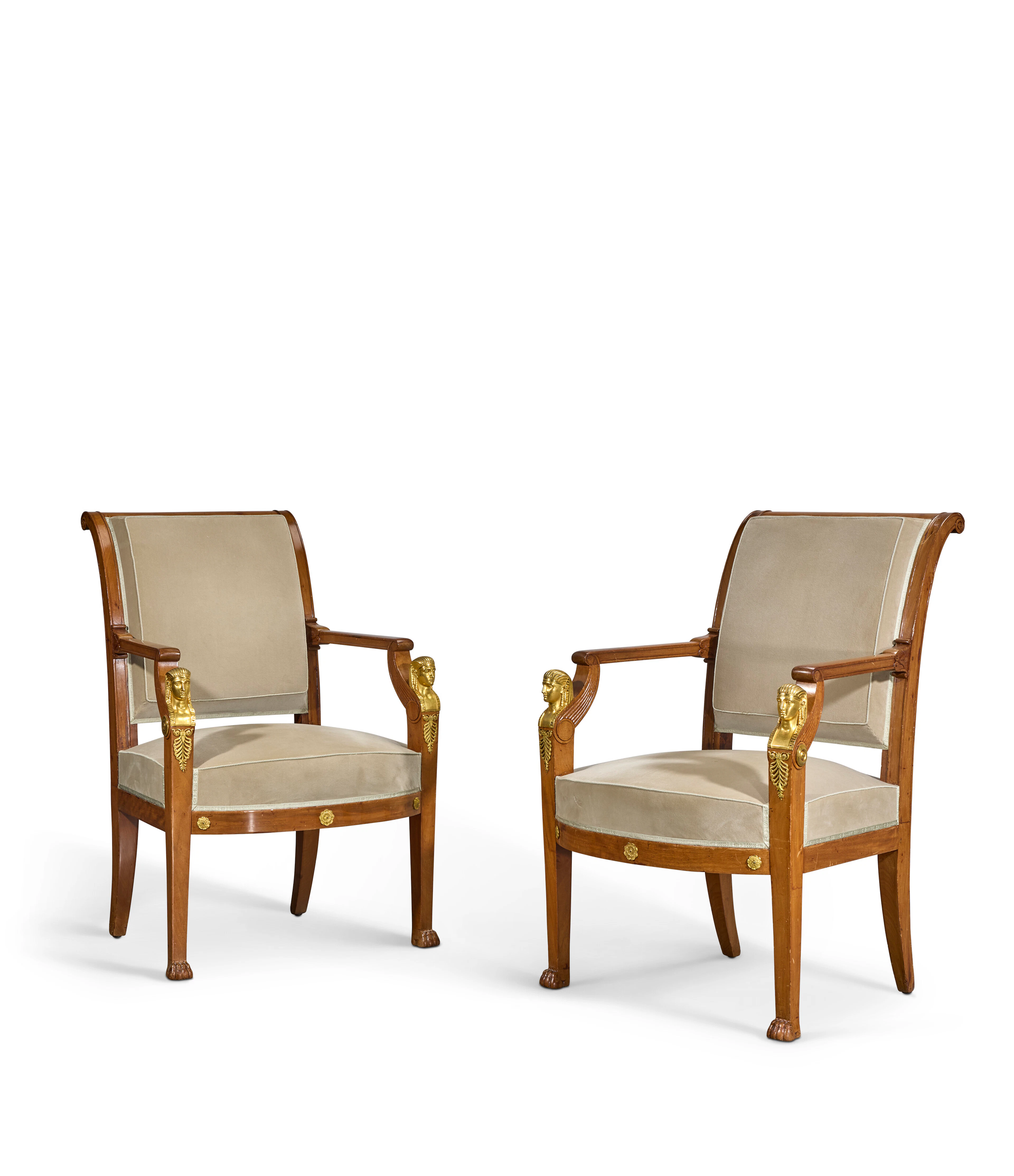 Paire De Fauteuils D'époque Consulat