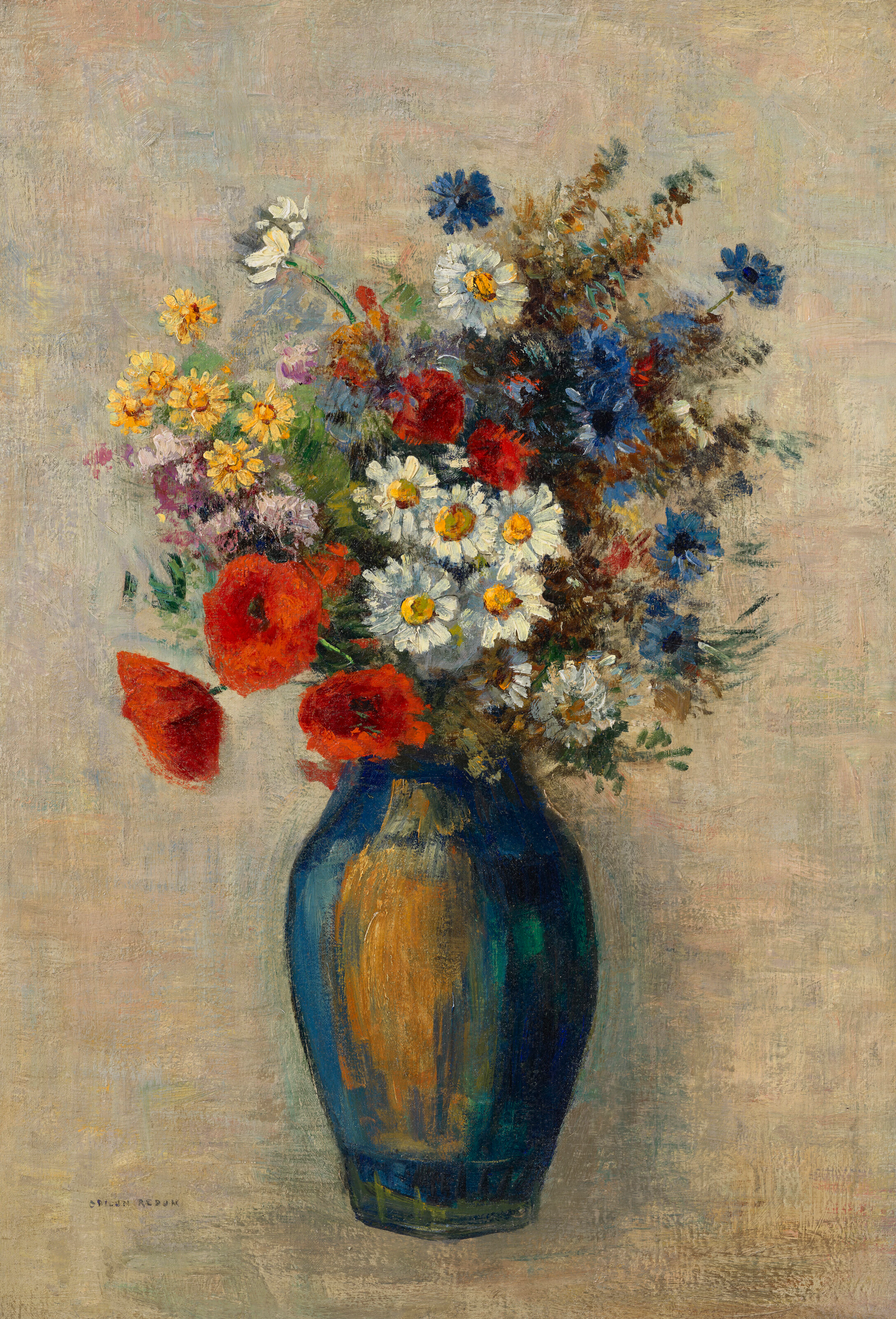 ODILON REDON (1840-1916) Vase de fleurs