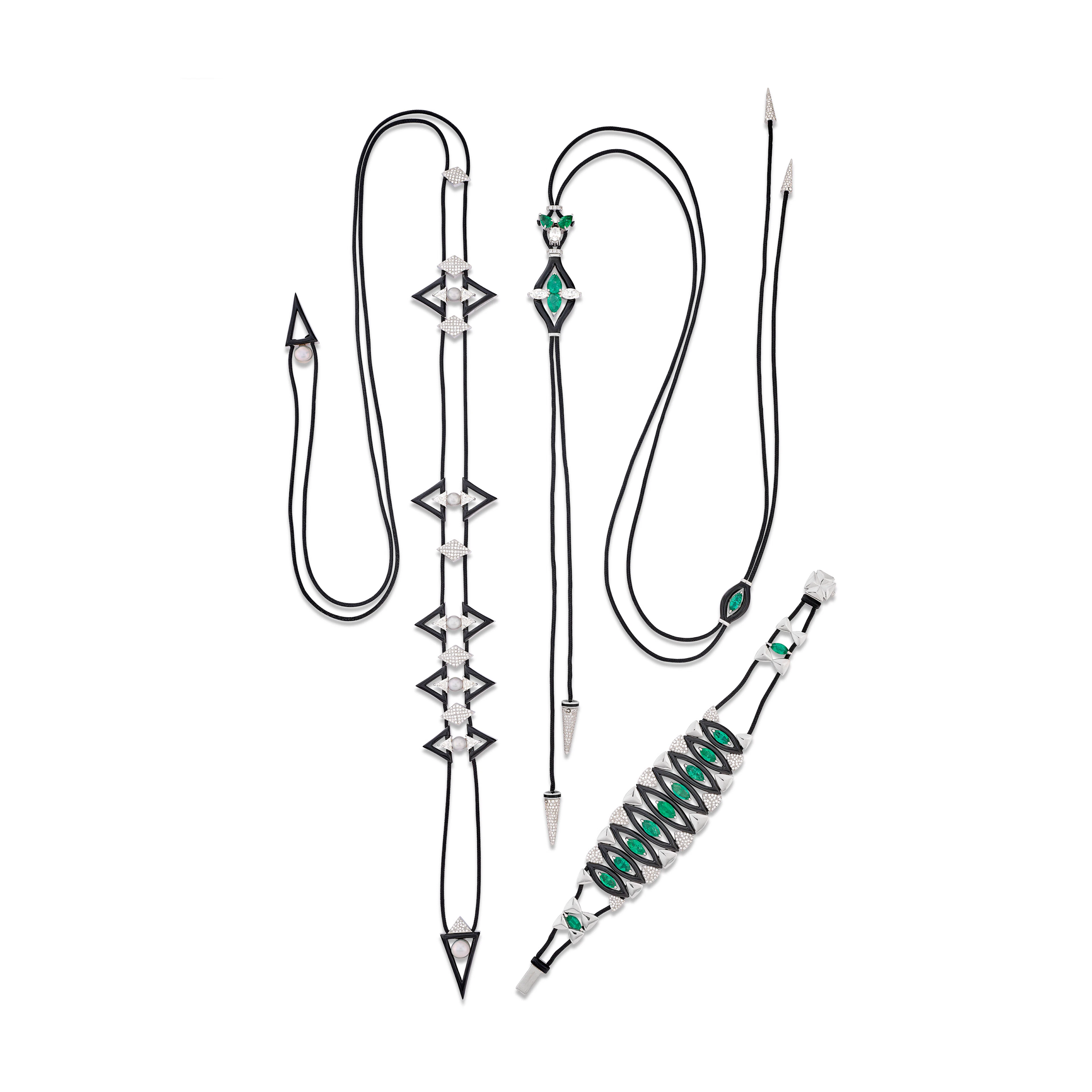 Nikos Koulis Group of Multi-Gem and Enamel Jewellery