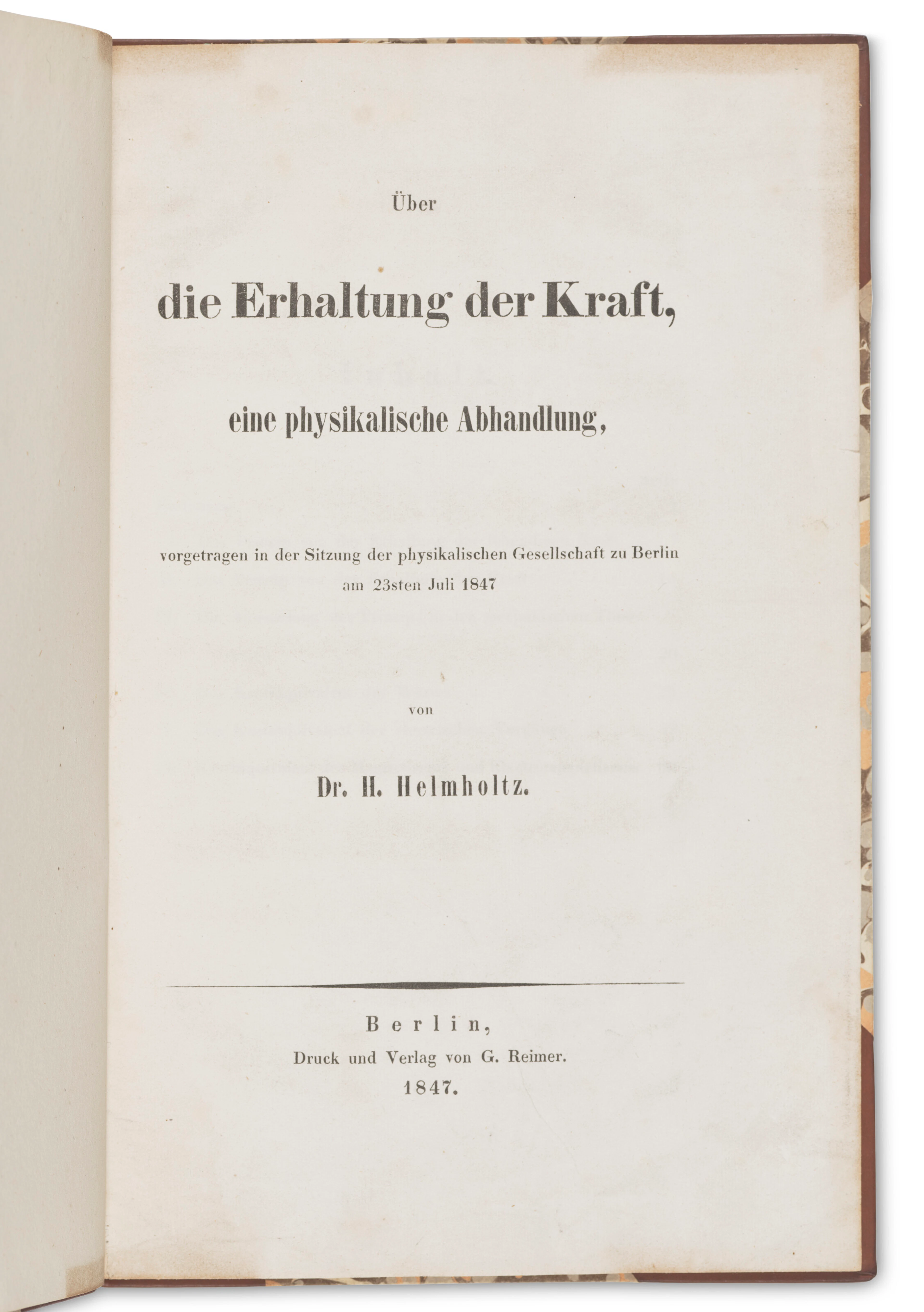 Über Die Erhaltung Der Kraft