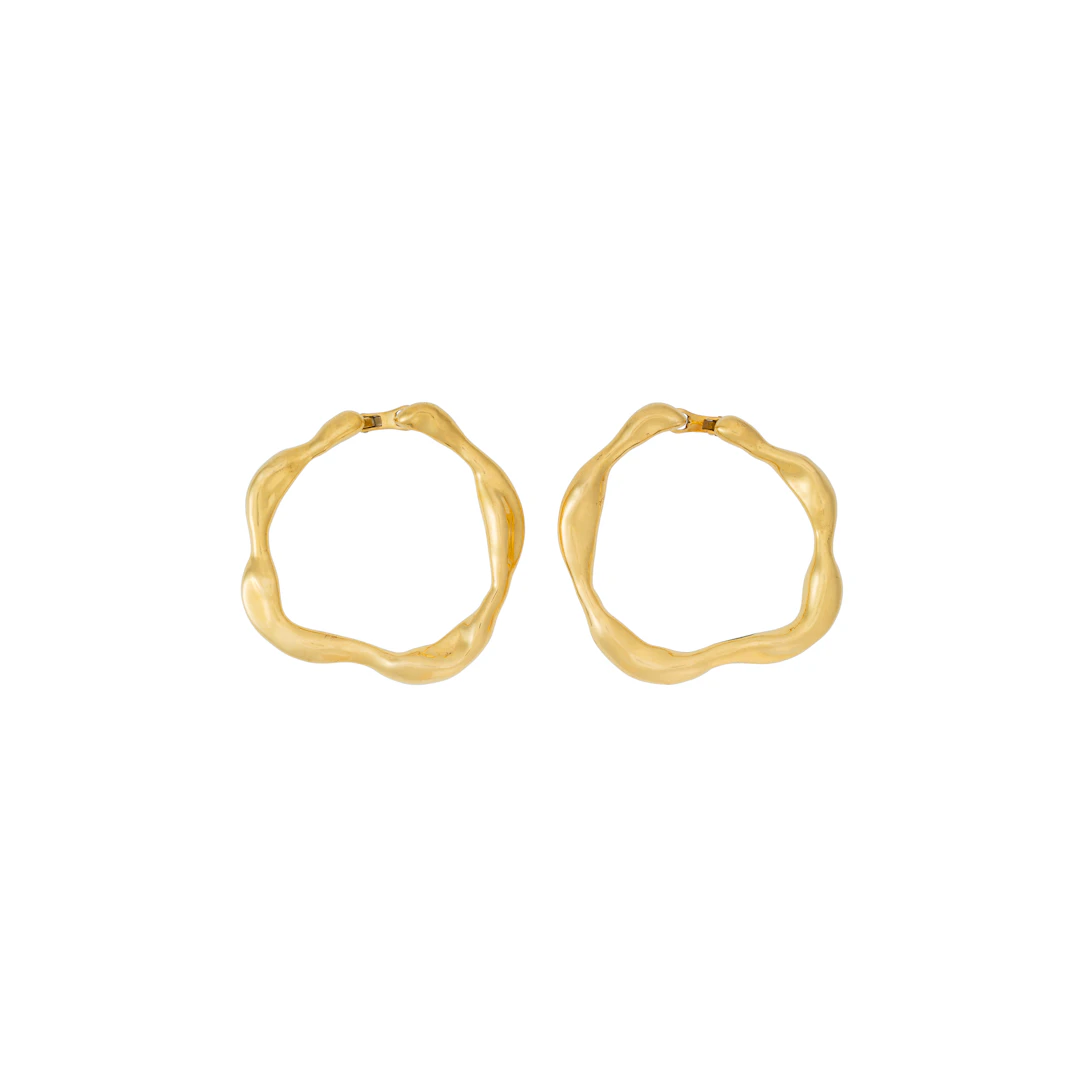 Dior Pair of Gold 'Nougat' Earrings