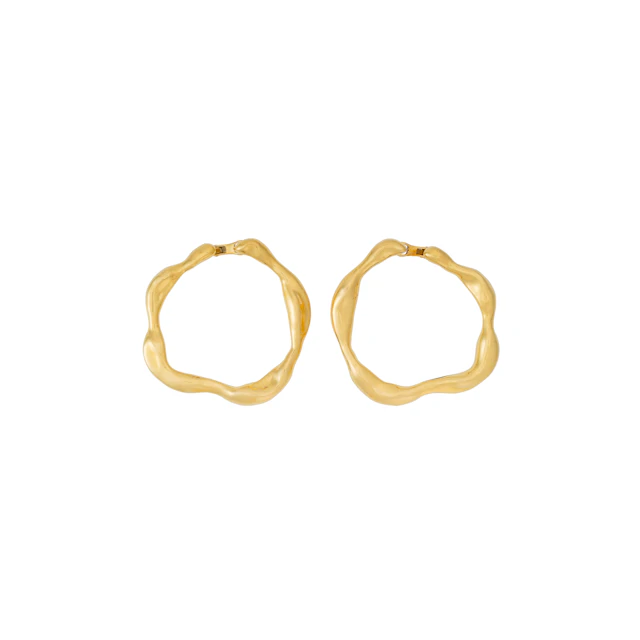 Dior Pair of Gold 'Nougat' Earrings
