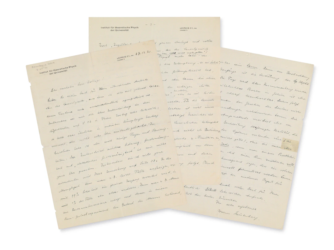 Autograph Letter to Moritz Schlick