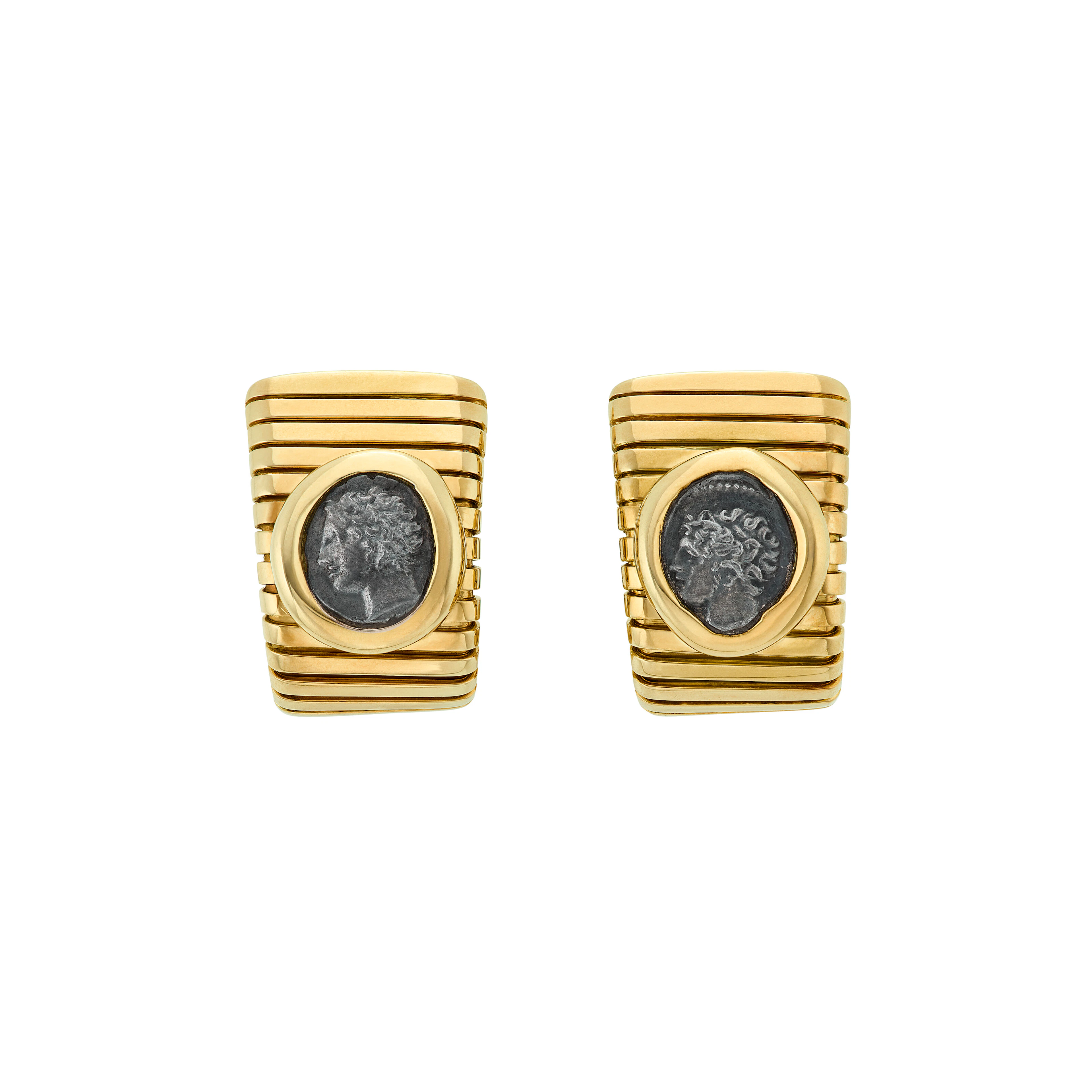 Bulgari Coin and Gold 'Monete' Earrings