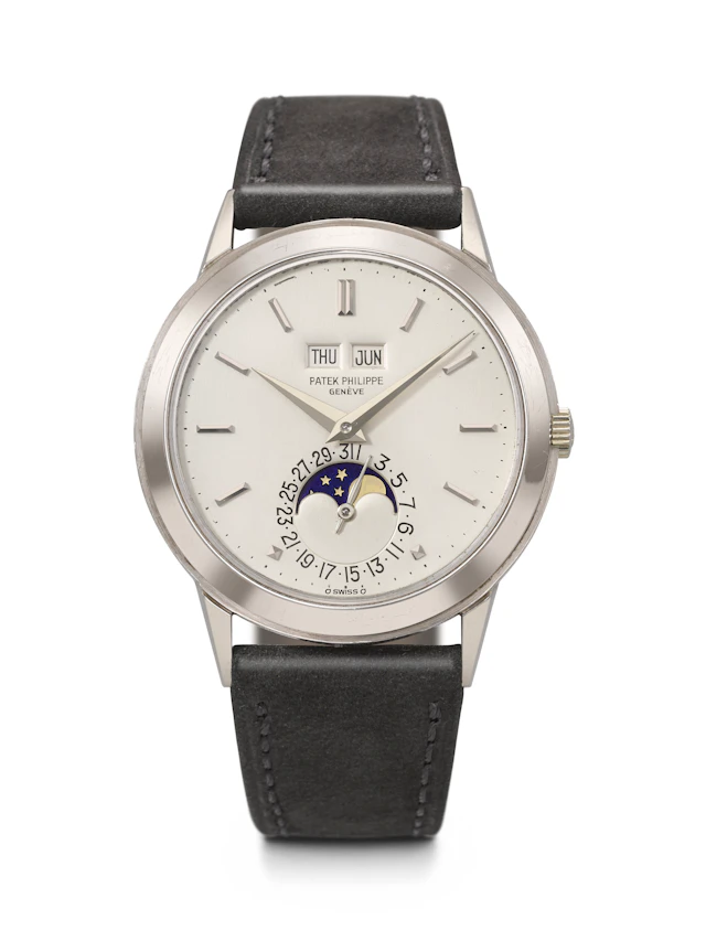 Patek Philippe. An Extremely Rare and Highly Attractive 18K White