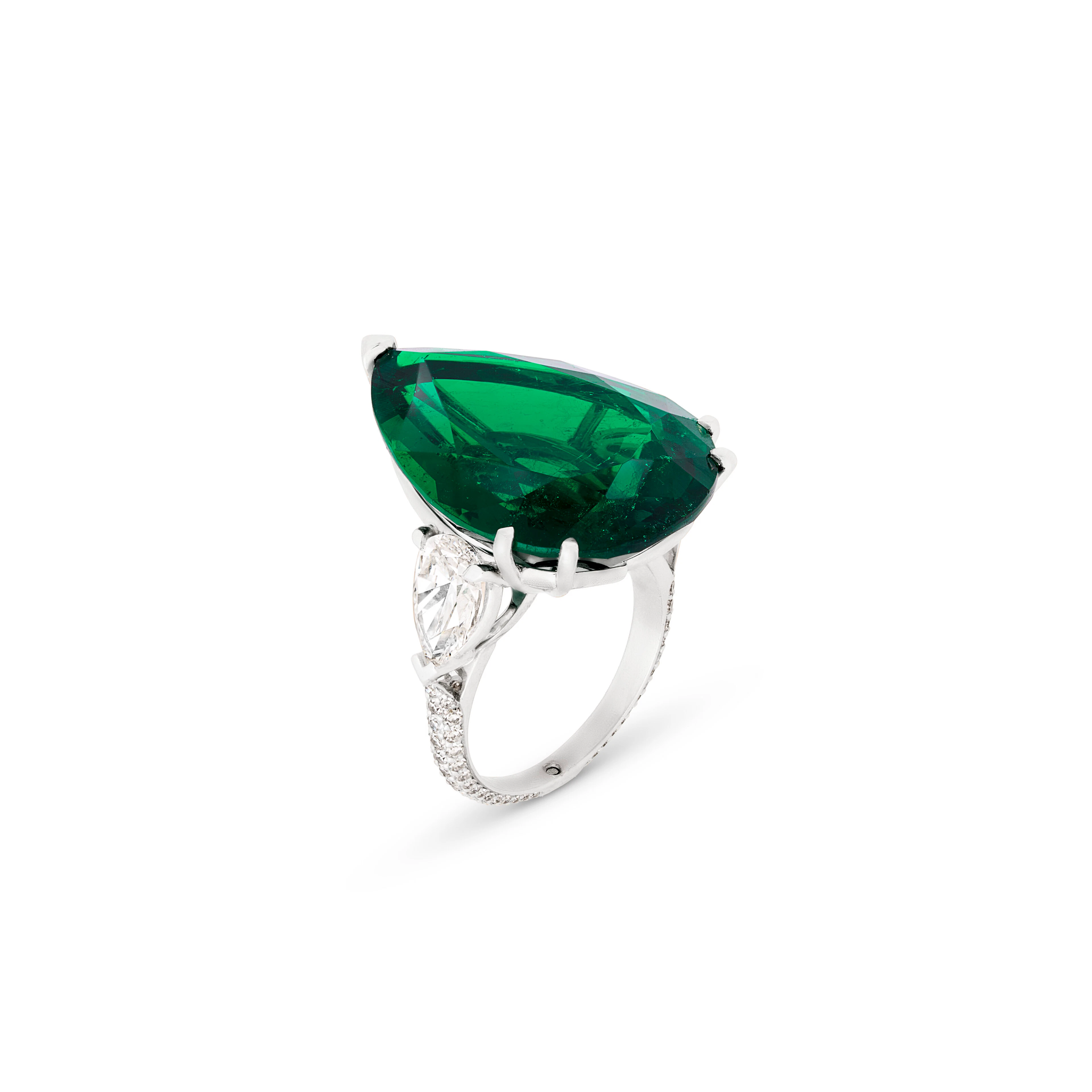 David Morris Emerald and Diamond Ring