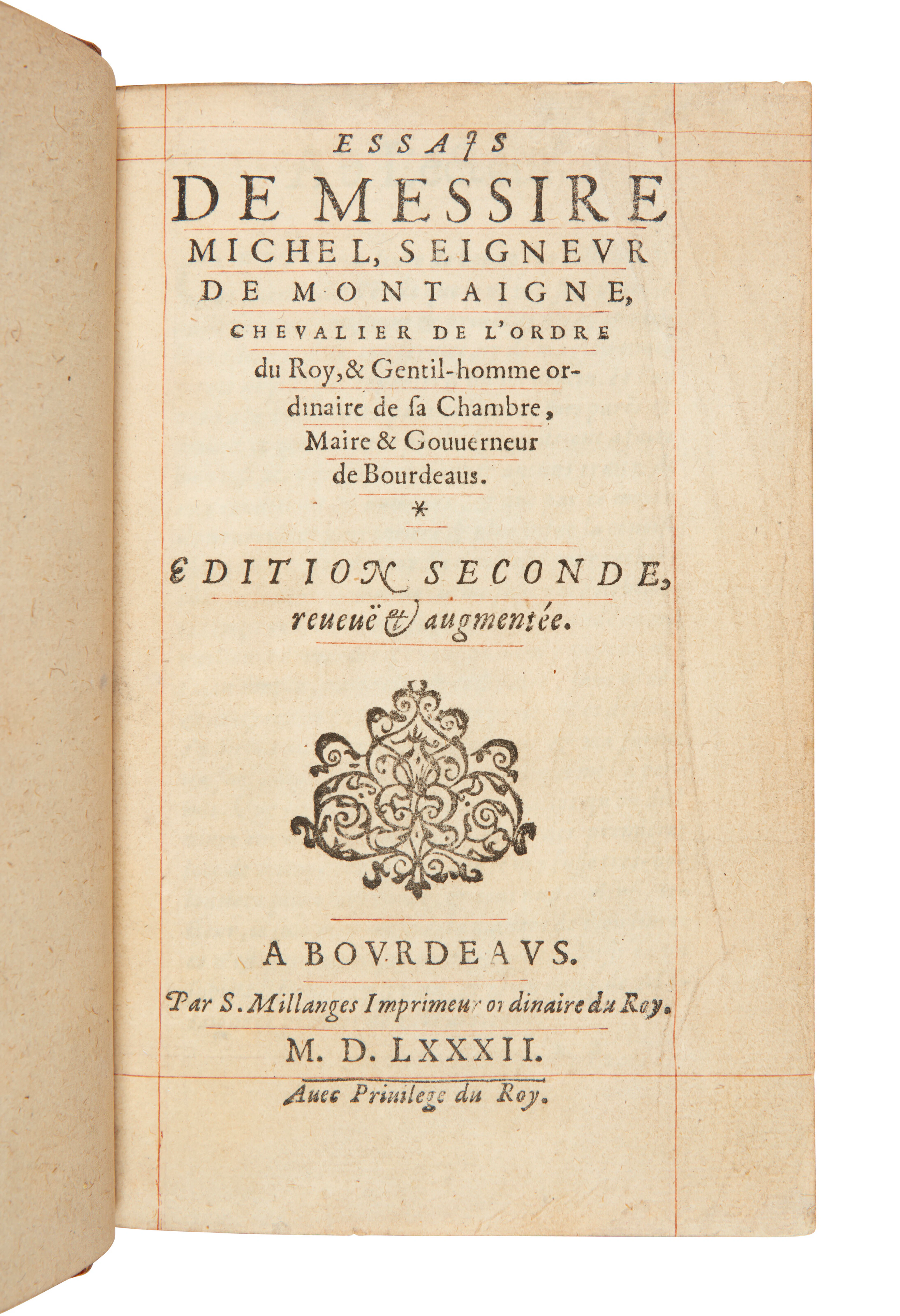 MONTAIGNE, Michel Eyquem de (1533-1592)