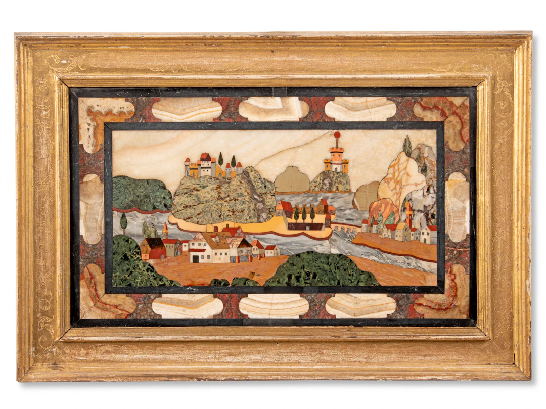 An Italian Pietra Dura Plaque