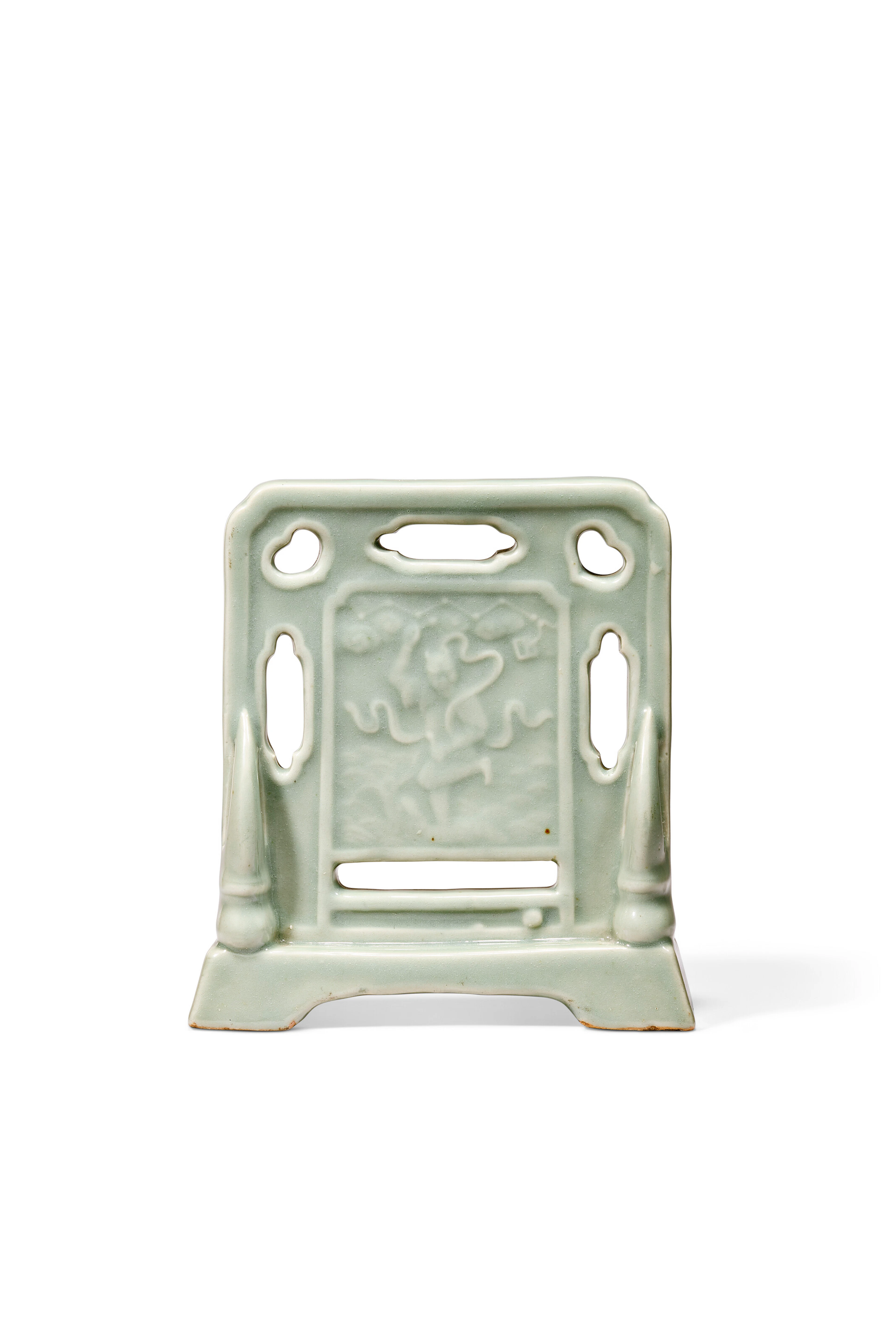 Écran De Table En Porcelaine Céladon Longquan À Décor De Kuixing