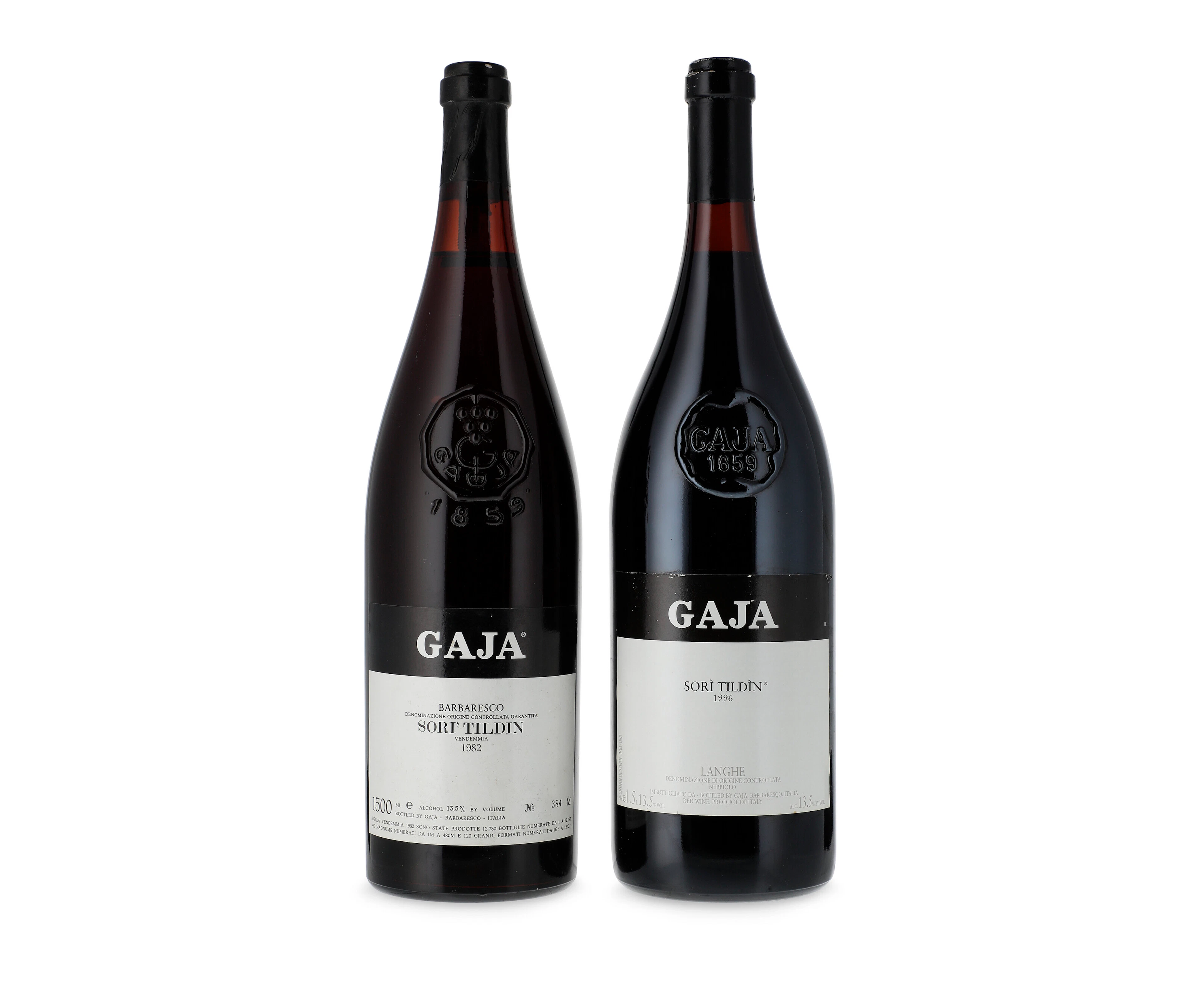 Mixed 1982 & 1996 Gaja, Barbaresco, Sori Tildin