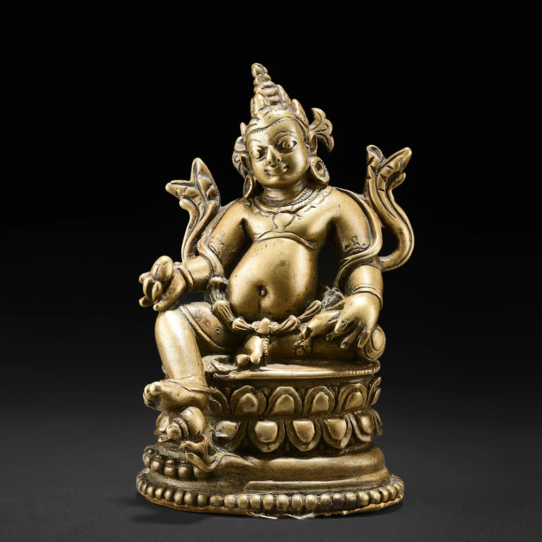A Copper Alloy Figure of Kubera