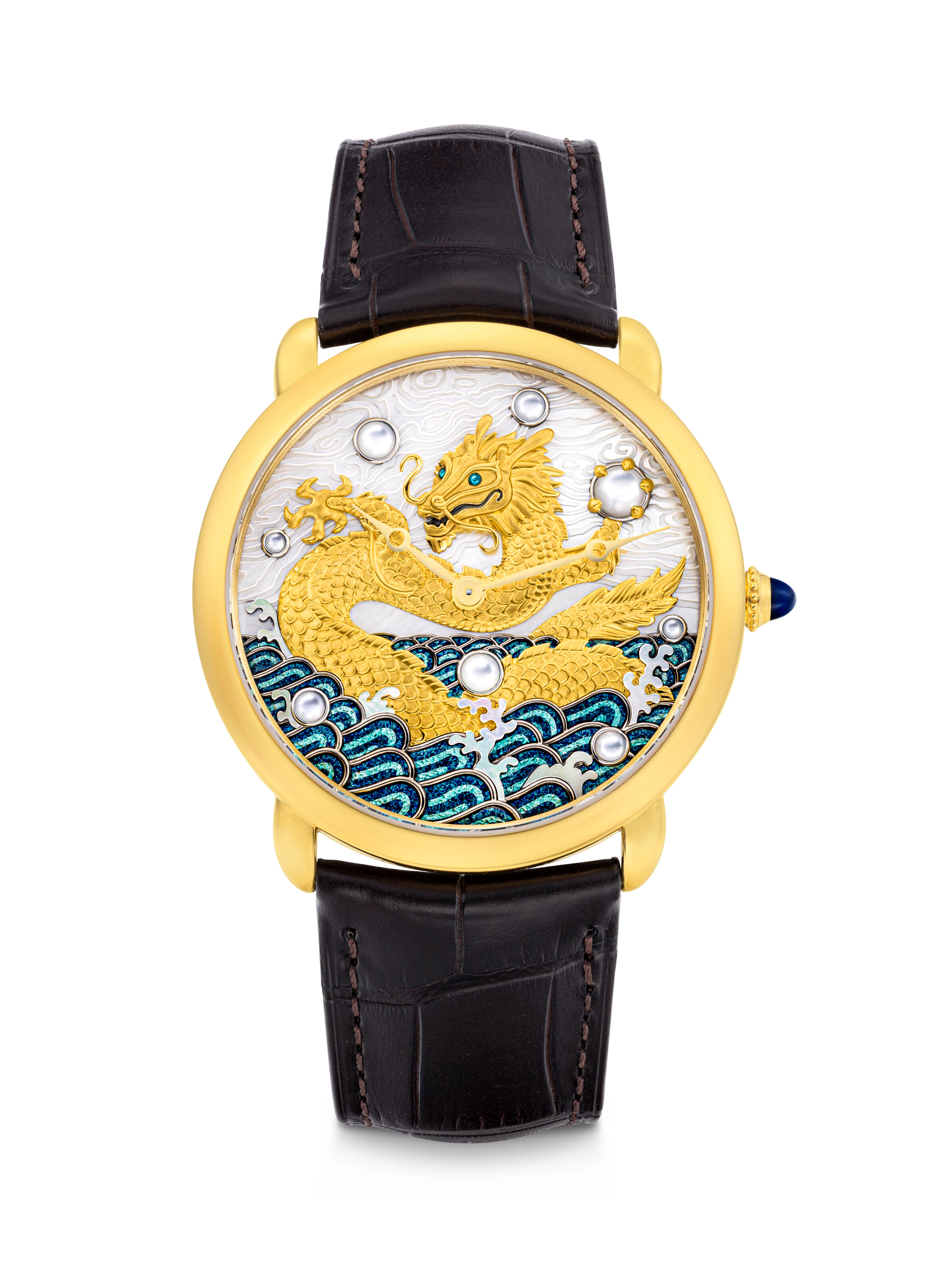 Cartier. A Very Rare and Exquisite 18K Gold Limited Edition Wristwatch