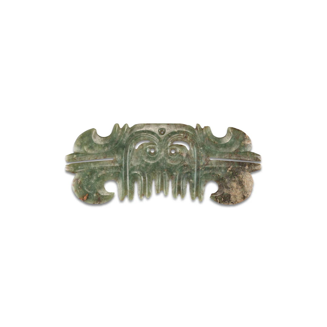 A Jade Toothed Animal Mask Ornament