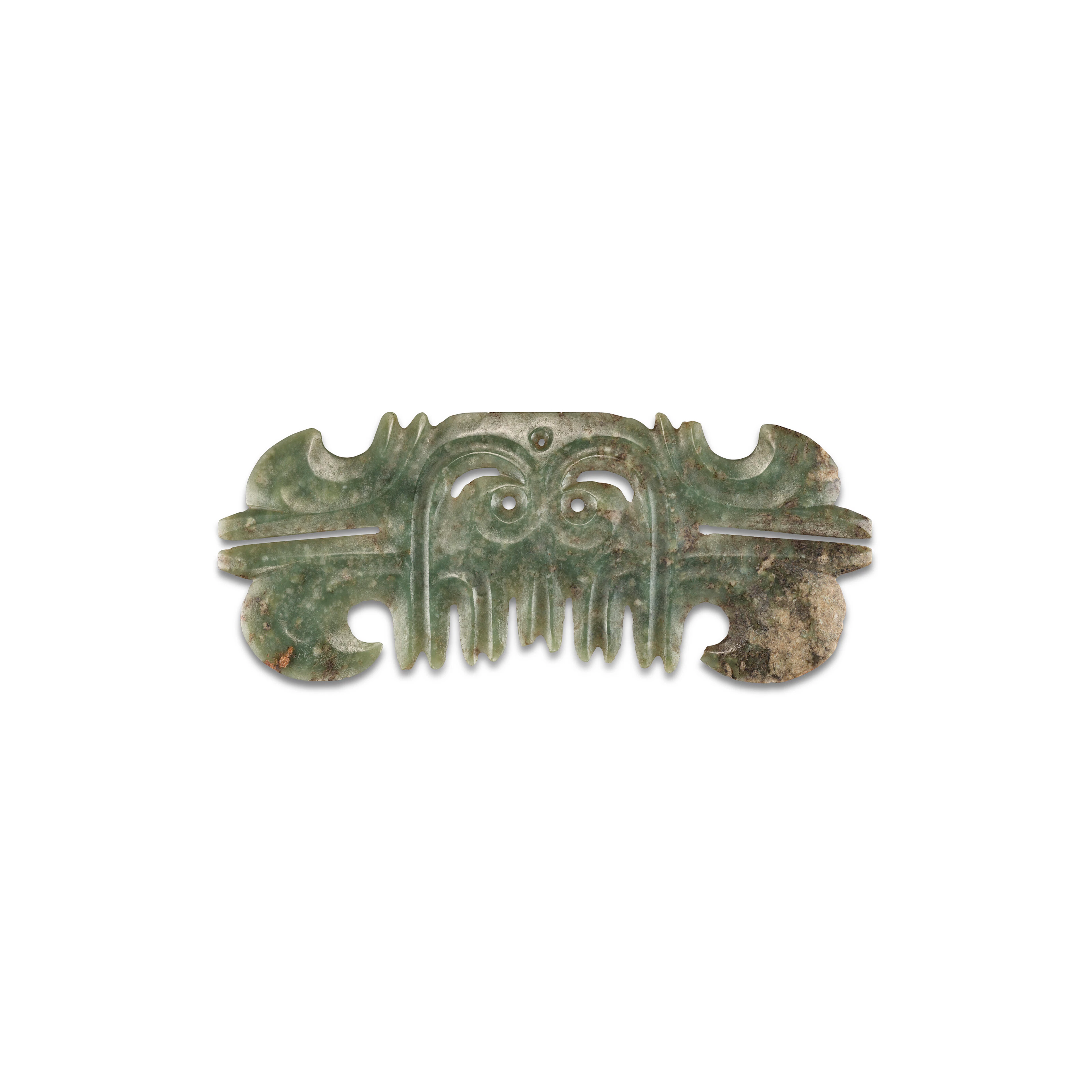 A Jade Toothed Animal Mask Ornament