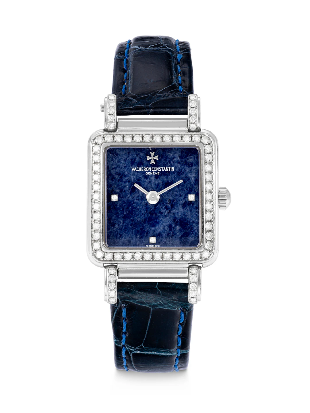 Vacheron Constantin. A Rare and Attractive 18K White Gold and Diamond-Set