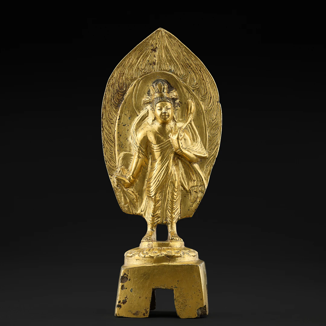 A Gilt-Copper Alloy Figure of Avalokiteshvara