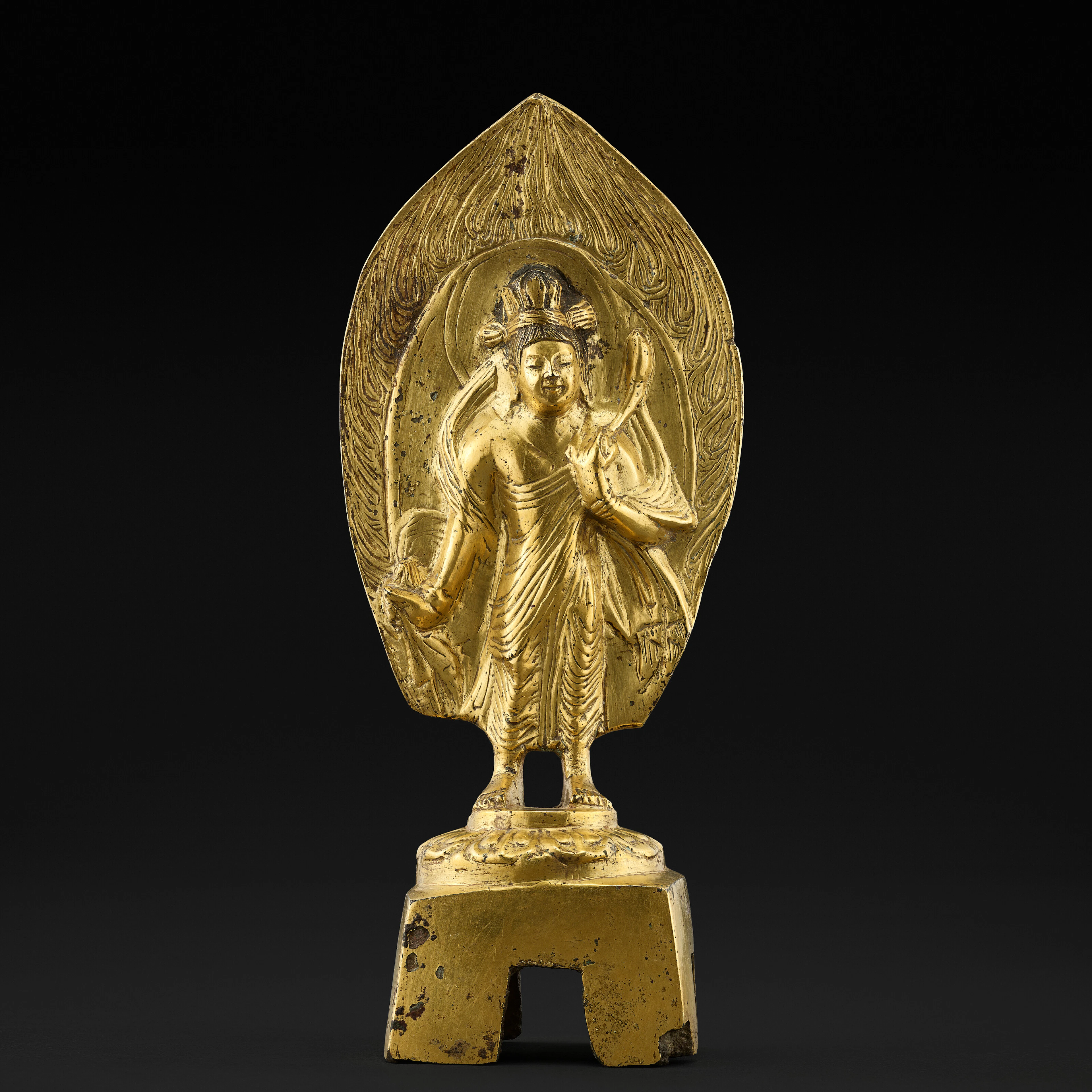 A Gilt-Copper Alloy Figure of Avalokiteshvara