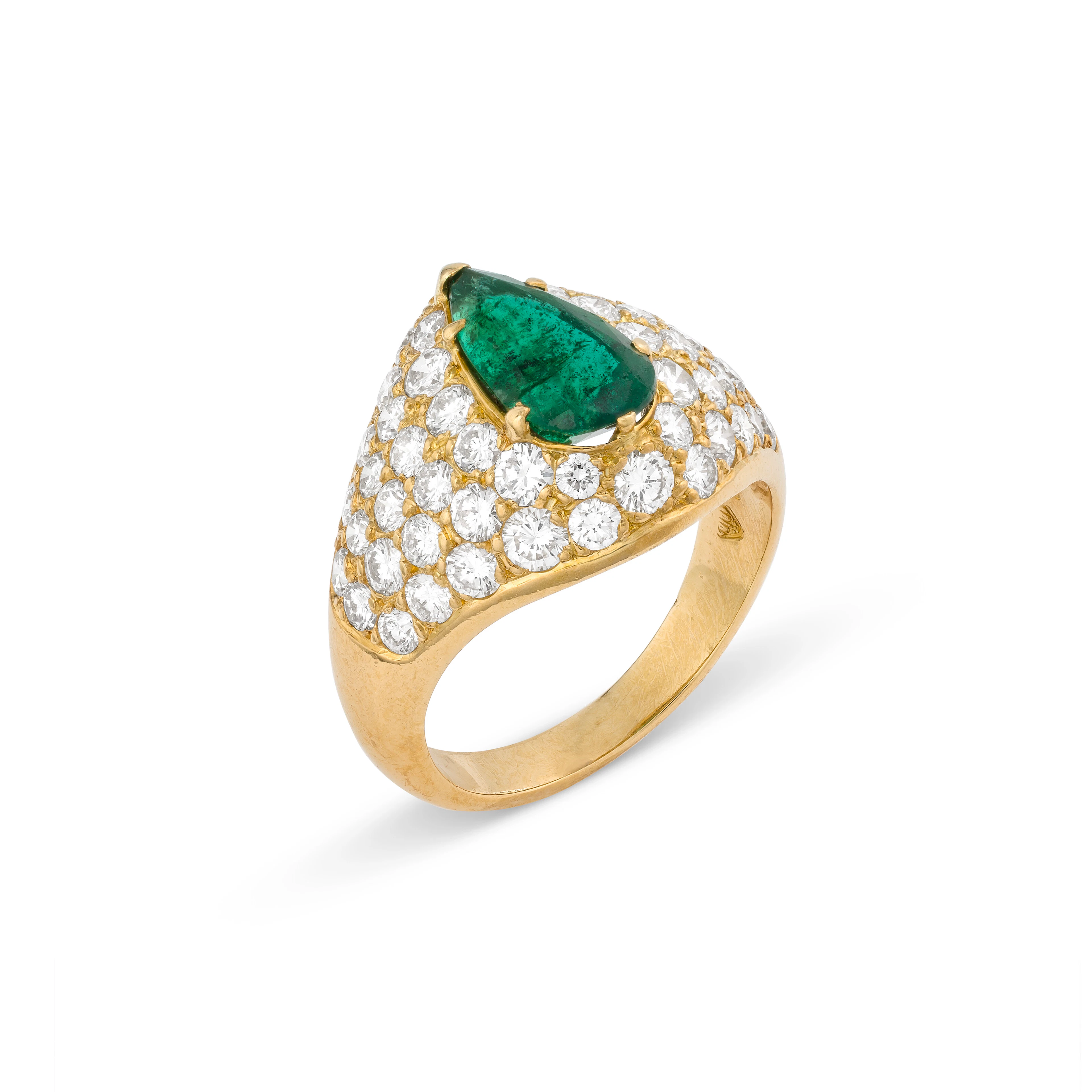 Van Cleef & Arpels Emerald and Diamond Ring