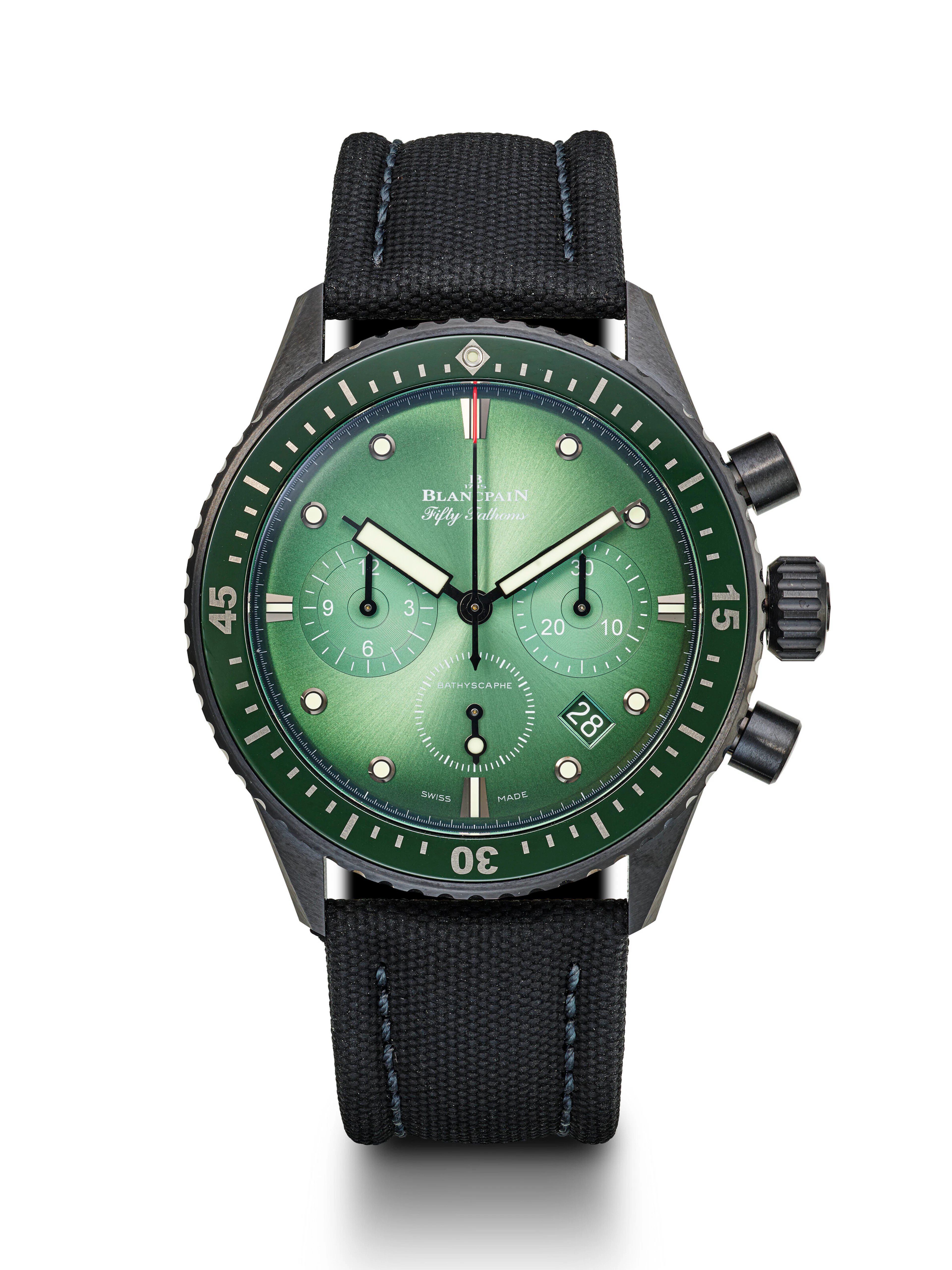 Blancpain, Ceramic 'Fifty Fathoms Bathyscaphe Chronographe Flyback', Ref. 5200