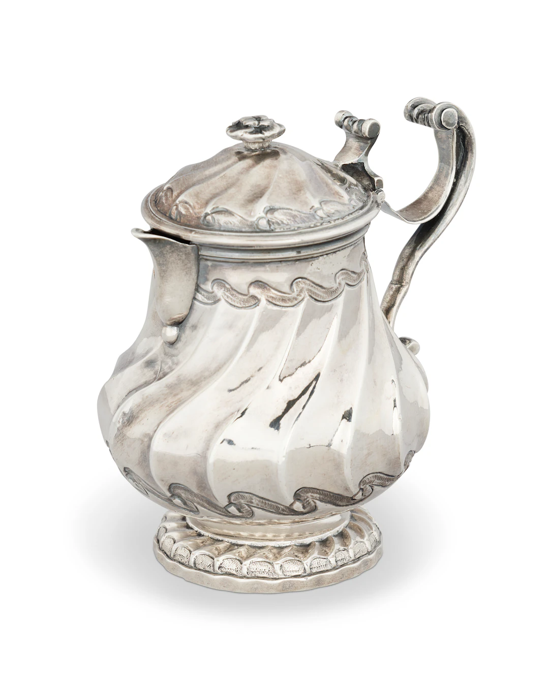 Moutardier En Argent D'époque Louis Xv