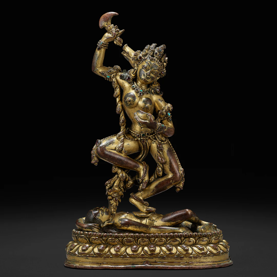 A Gilt Copper Alloy Figure of Vajravarahi