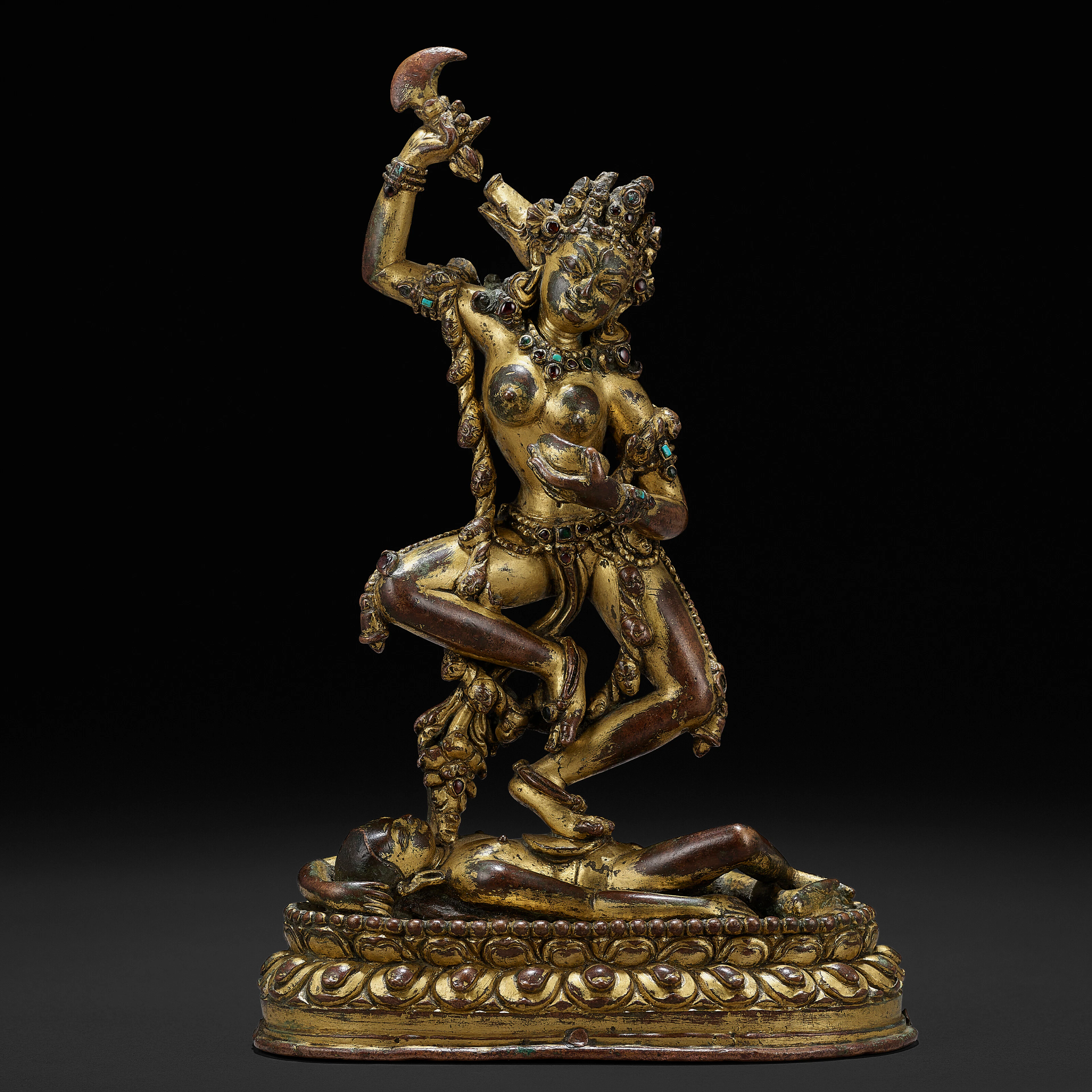 A Gilt Copper Alloy Figure of Vajravarahi
