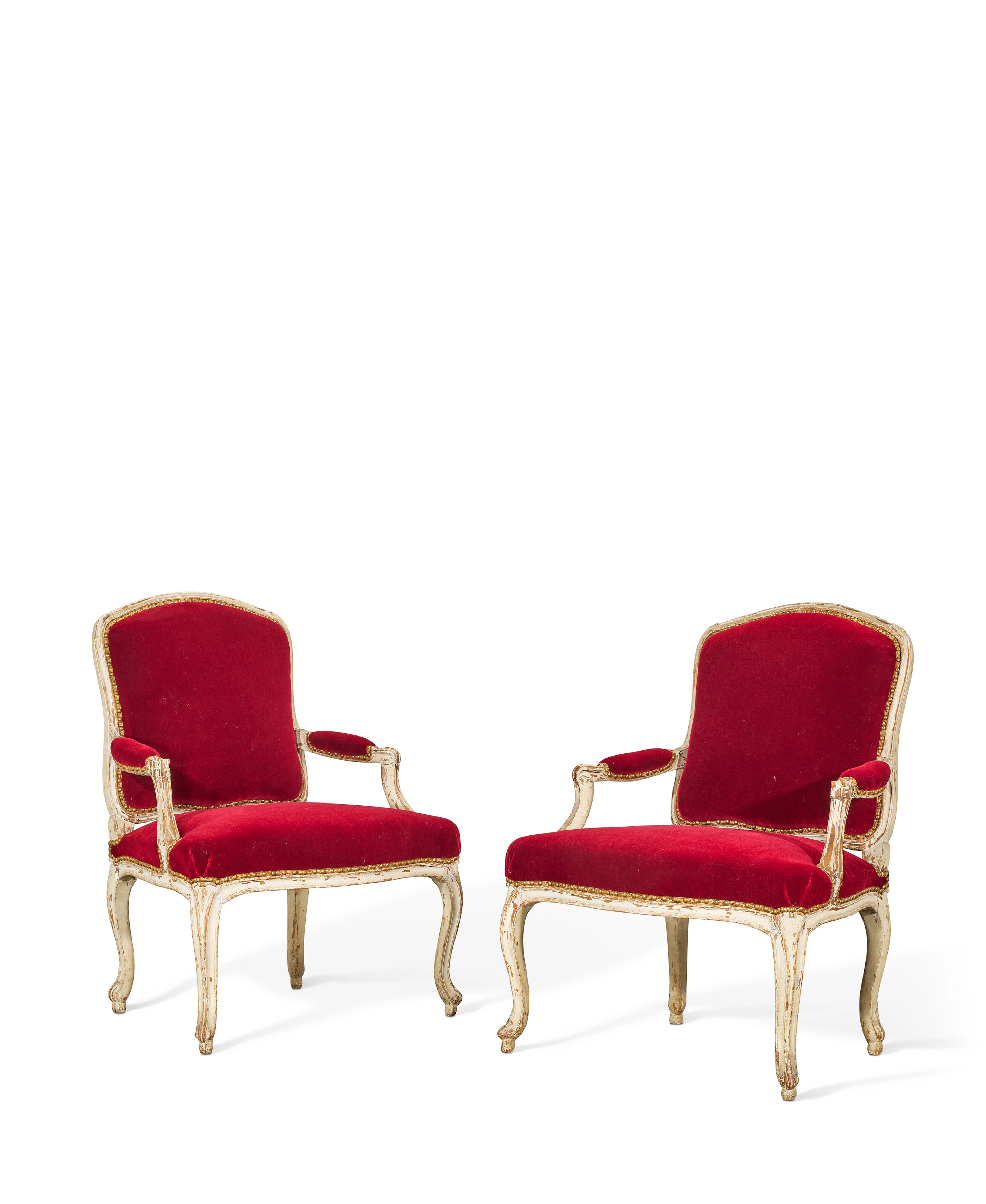 Paire De Fauteuils D'époque Louis Xv