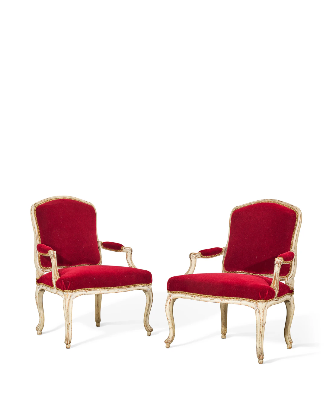 Paire De Fauteuils D'époque Louis Xv