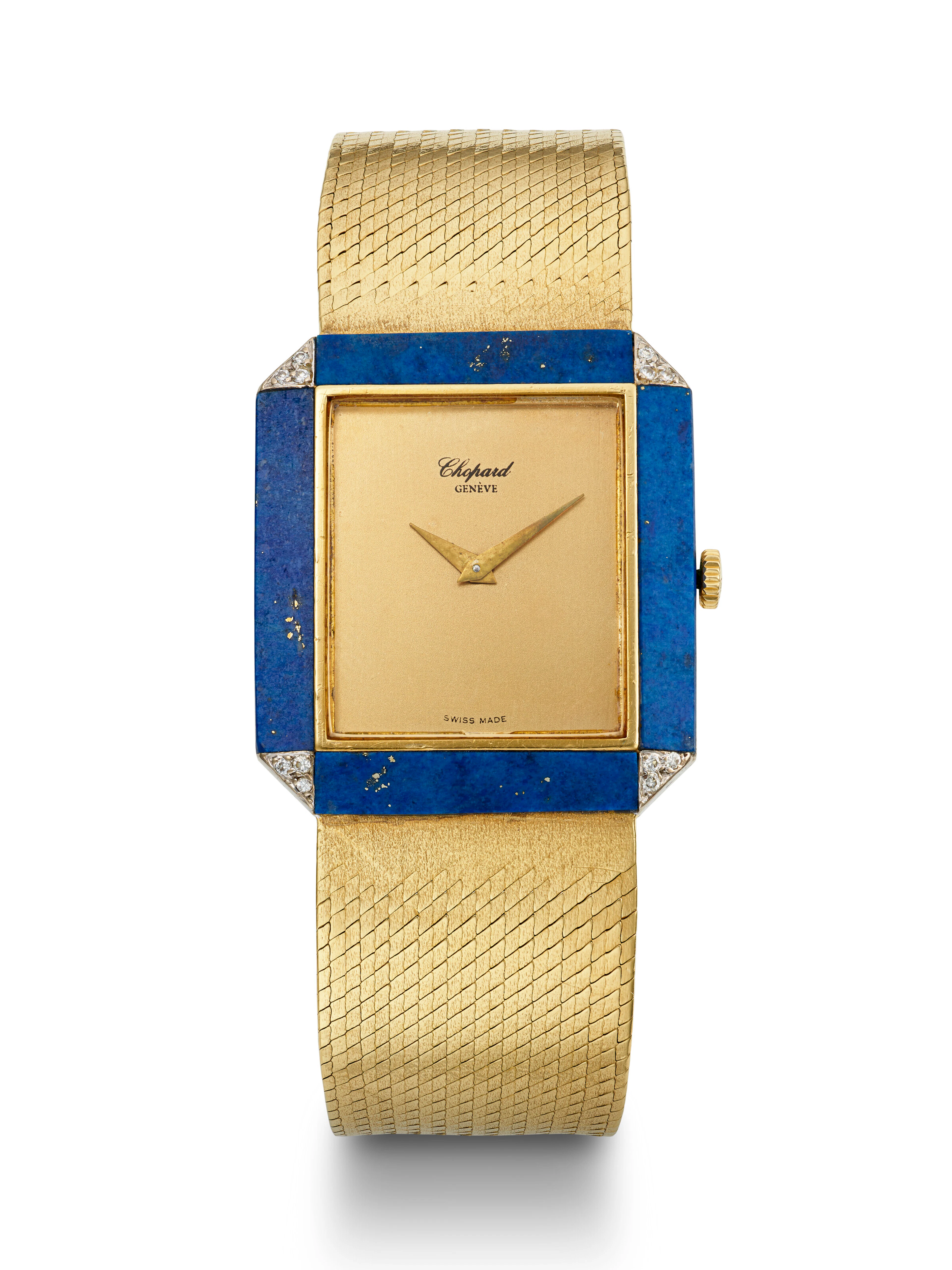 Chopard, Yellow Gold, Lapis Lazuli and Diamond-Set Bracelet Watch, Ref. 2114 1