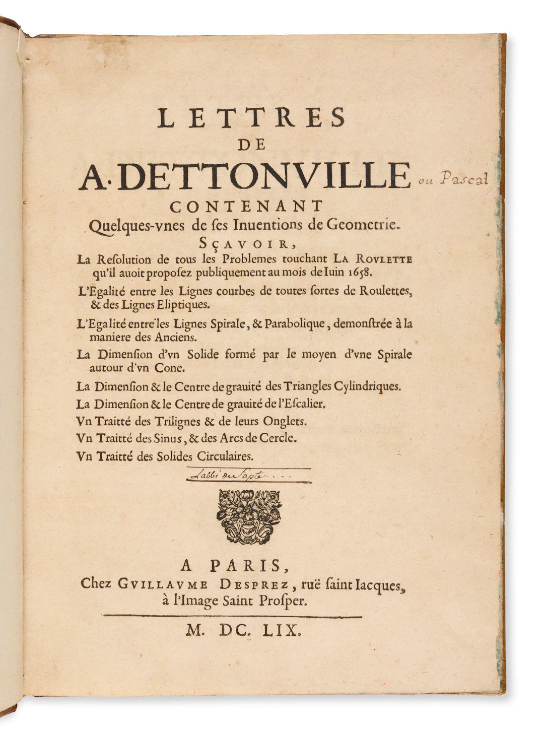 Pascal, Blaise (1623-1662)