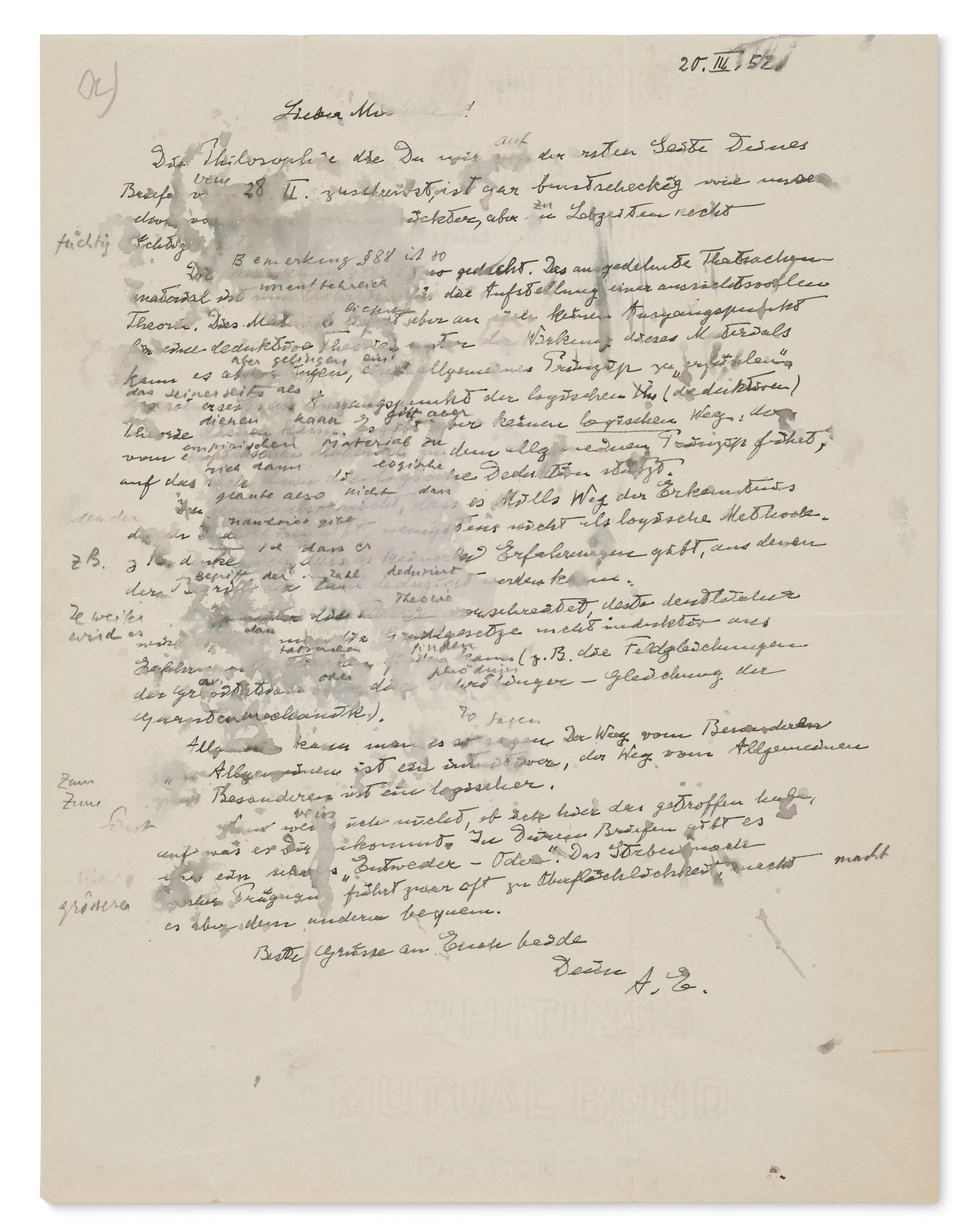 Letter to Michele Besso