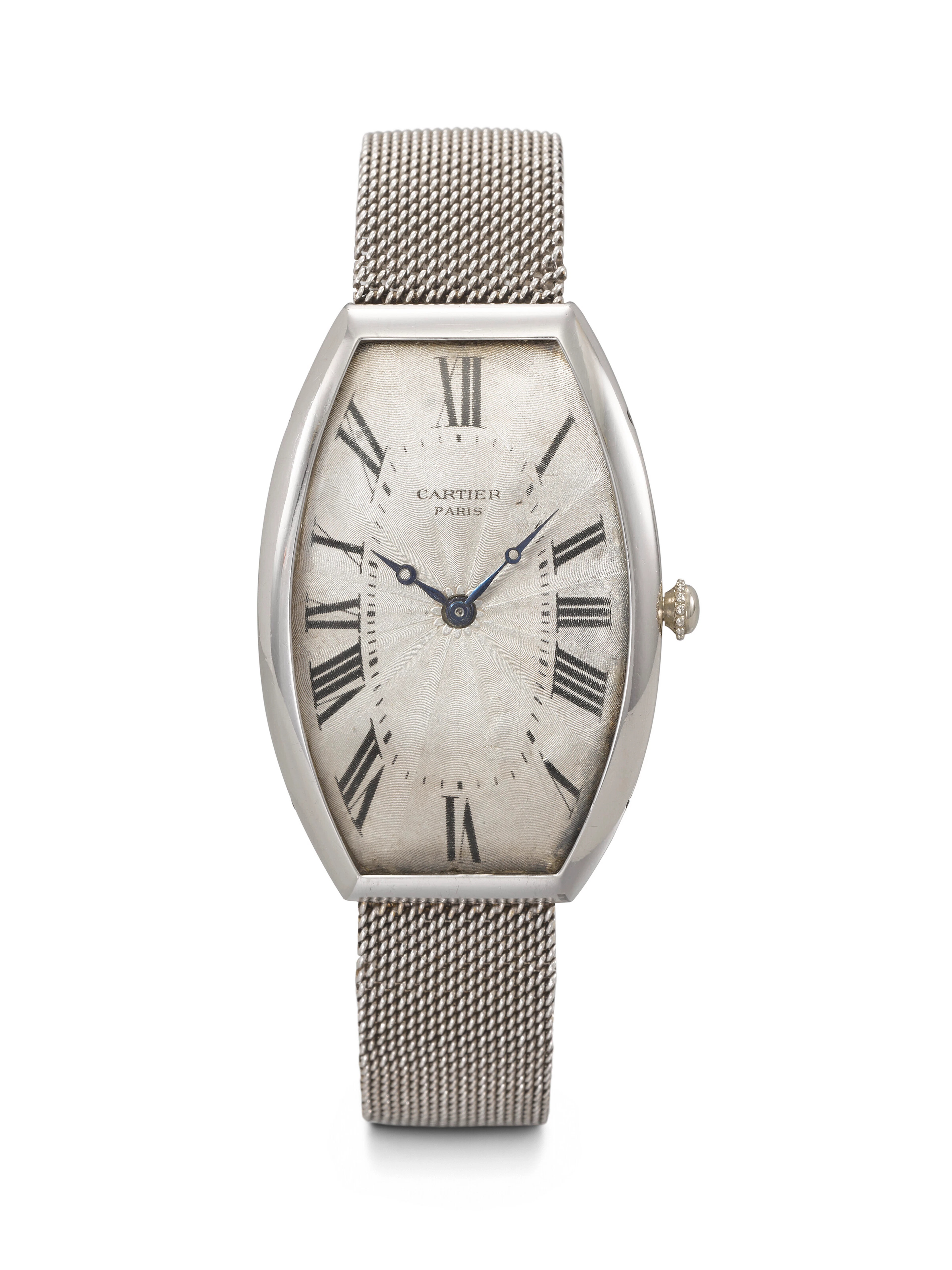 Cartier. An Exceedingly Rare, Early and Highly Attractive Platinum