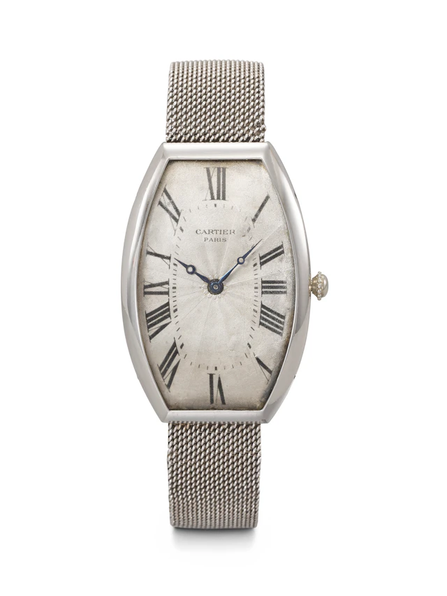 Cartier. An Exceedingly Rare, Early and Highly Attractive Platinum