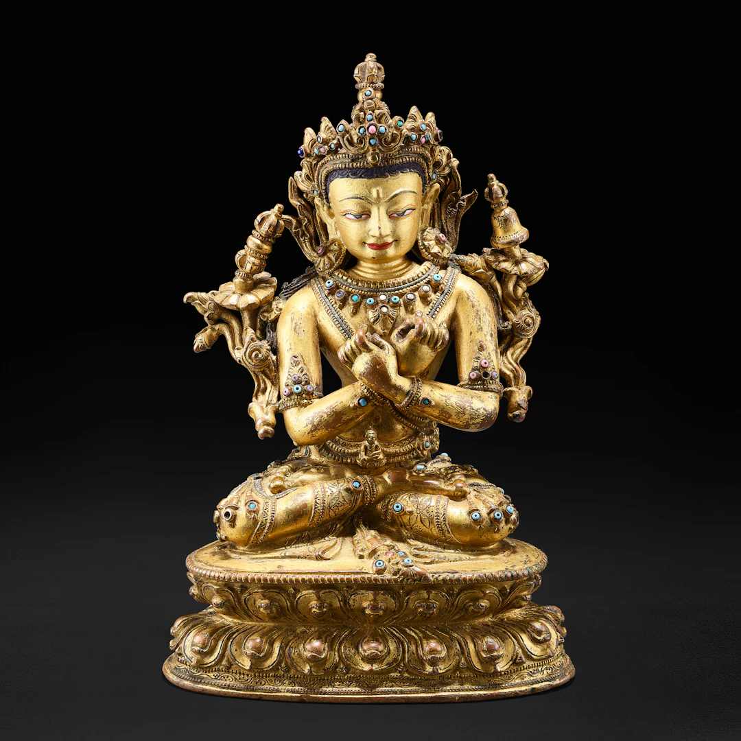 A Gilt Copper Alloy Figure of Vajradhara