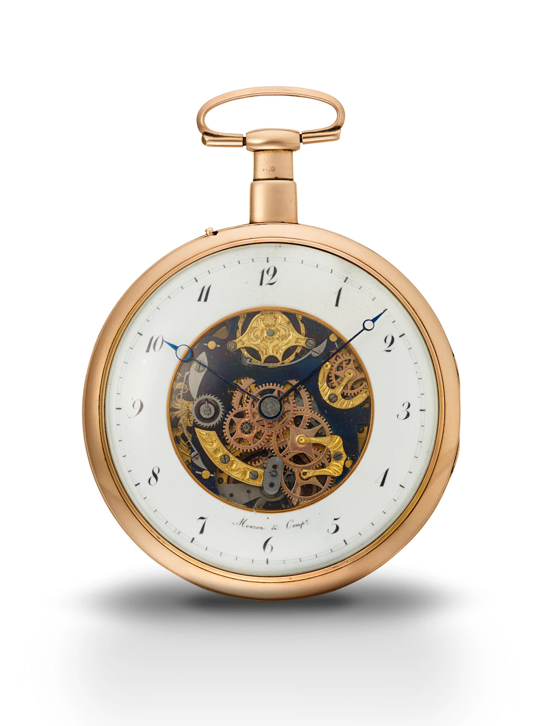 Meuron & Comp., Yellow Gold Quarter Repeating Openface Pocket Watch