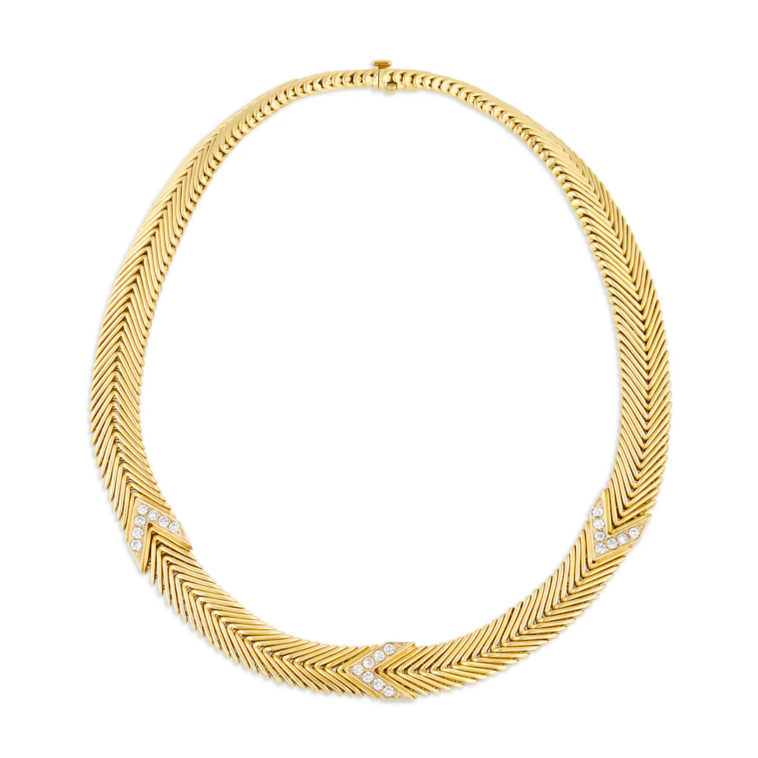 Tiffany & Co., Paloma Picasso Diamond and Gold Necklace