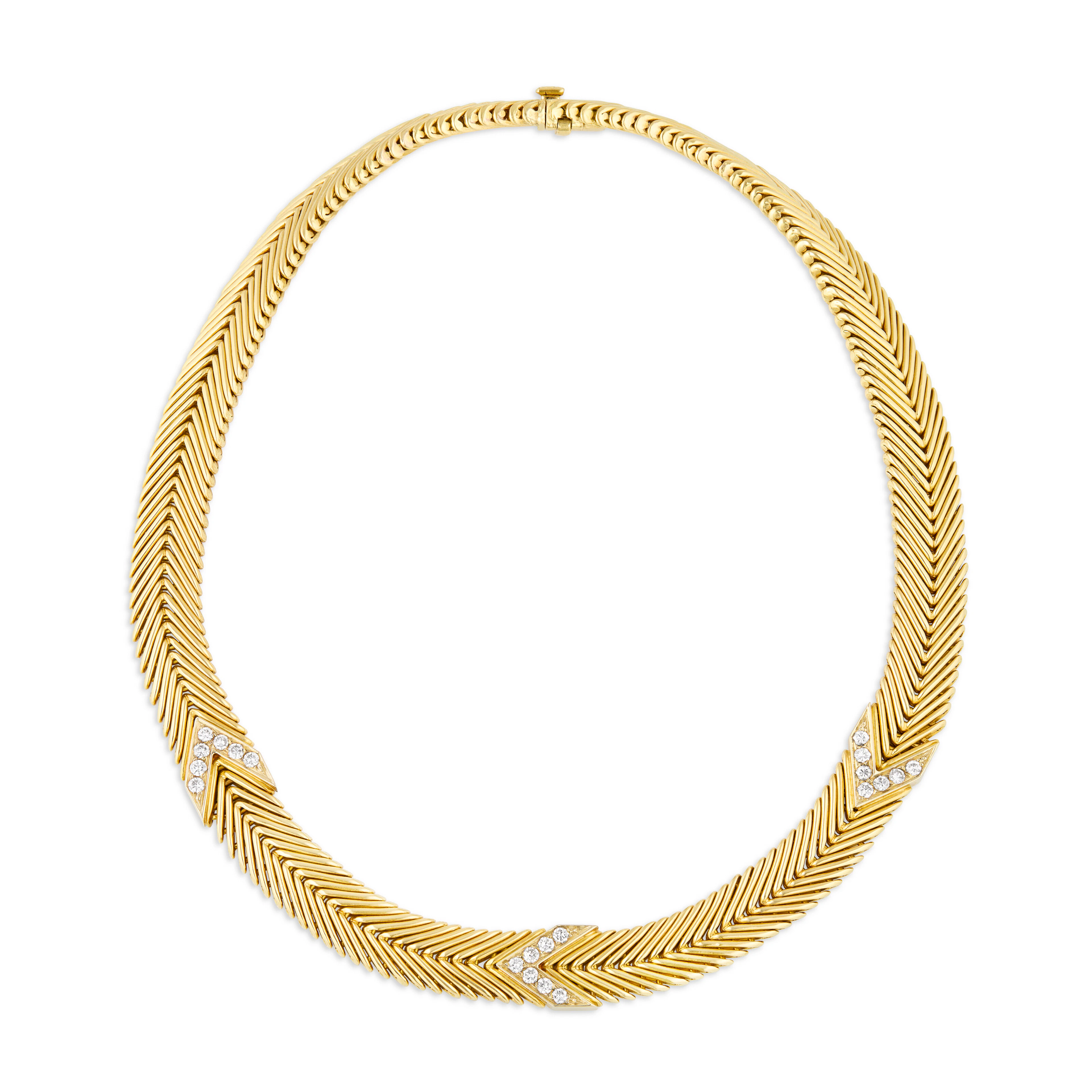Tiffany & Co., Paloma Picasso Diamond and Gold Necklace