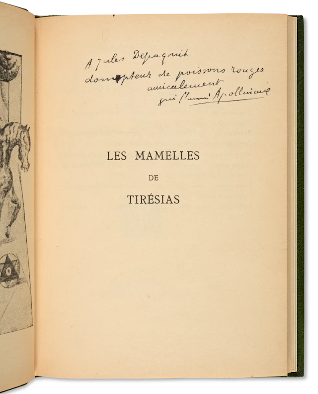 Apollinaire, Guillaume (1880-1918) Et Serge Ferat (1881-1958).