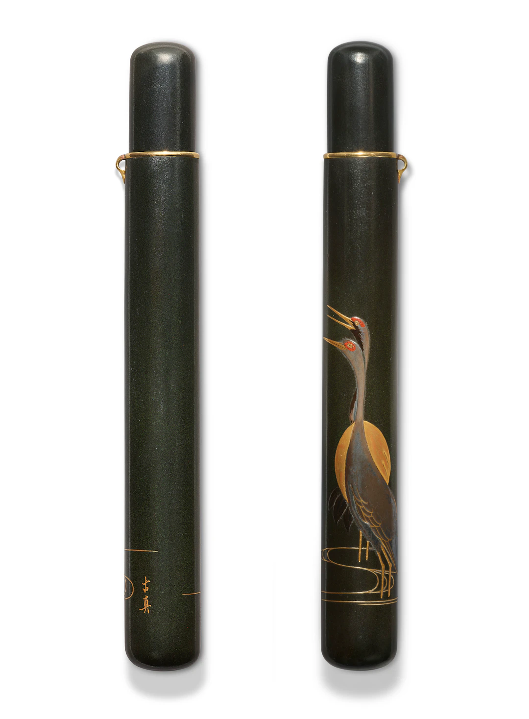 A Black Lacquer Kiseruzutsu (Pipe Case)